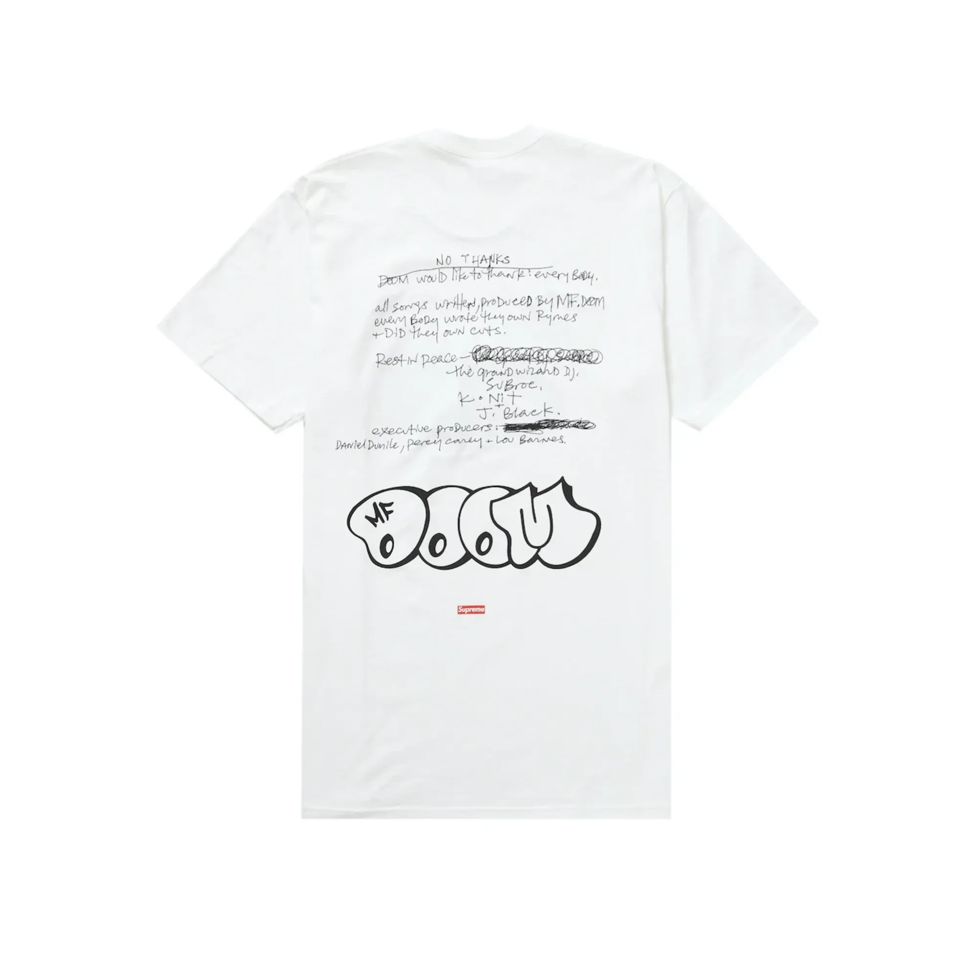 Supreme MF DOOM T-shirt White