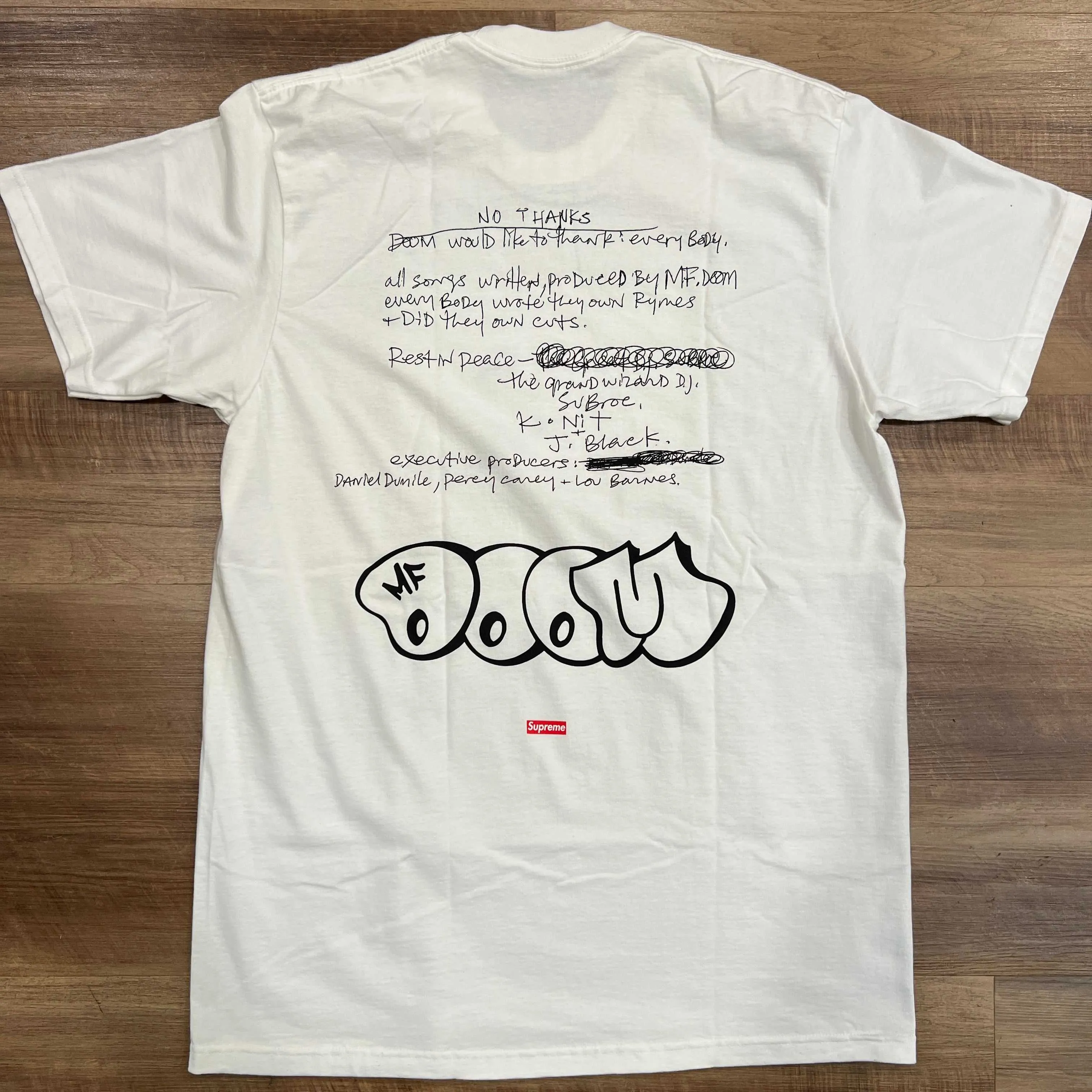 Supreme MF DOOM Tee White