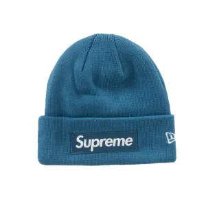 Supreme New Era Box Logo Beanie Blue