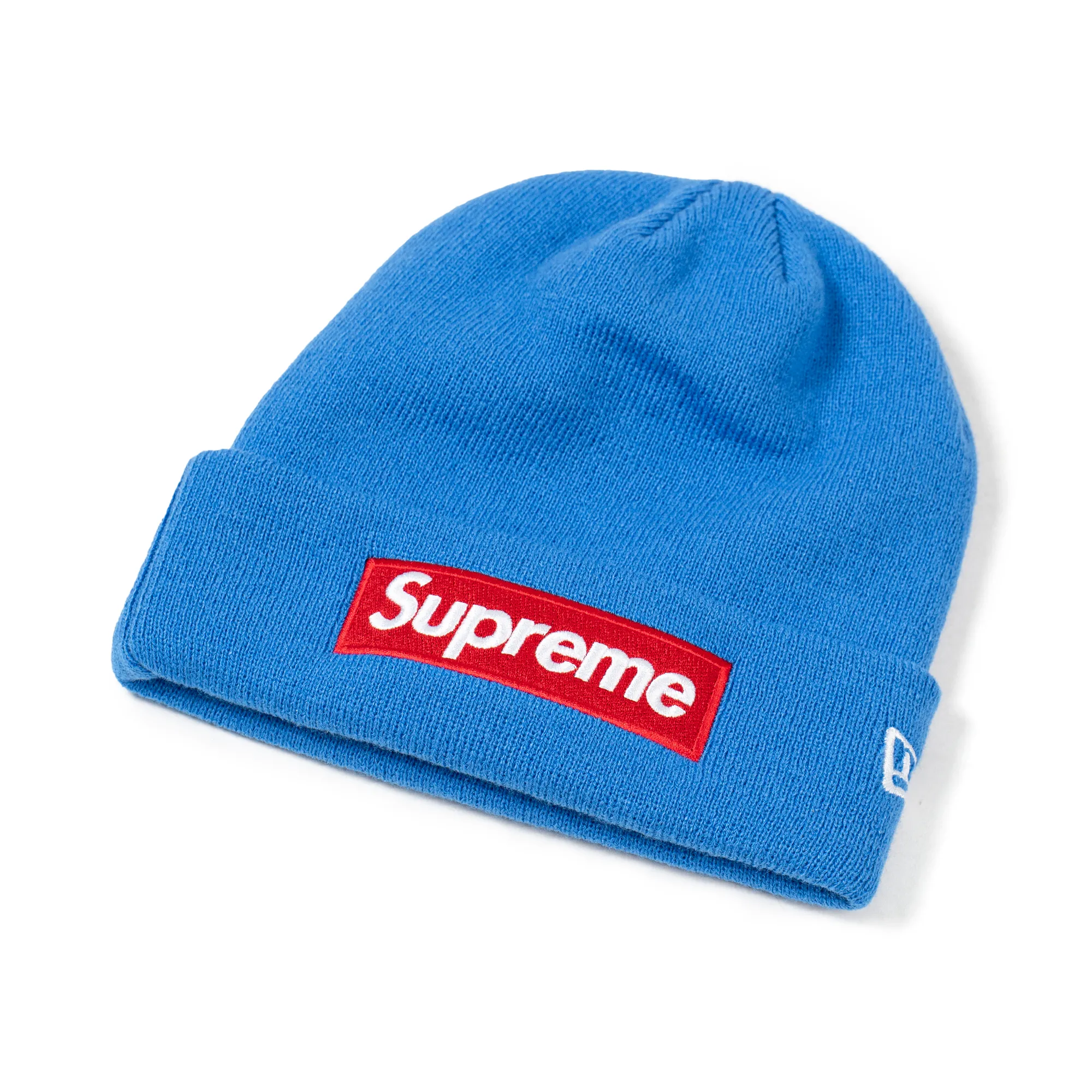 Supreme New Era Box Logo Beanie (FW22) Blue