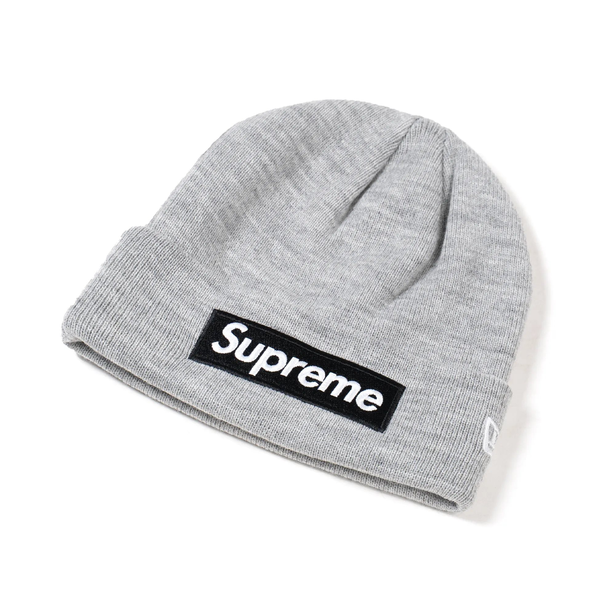Supreme New Era Box Logo Beanie (FW22) Heather Grey