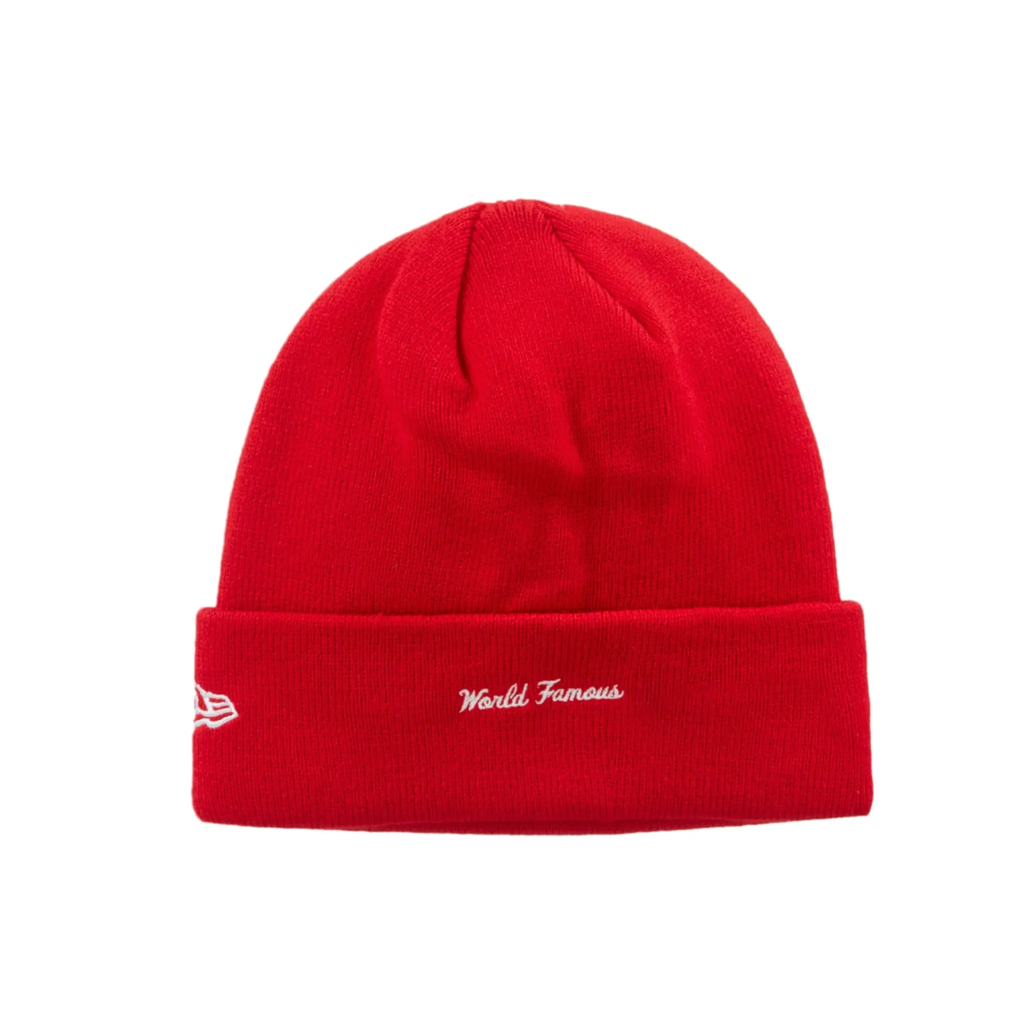 Supreme New Era Box Logo Beanie Red