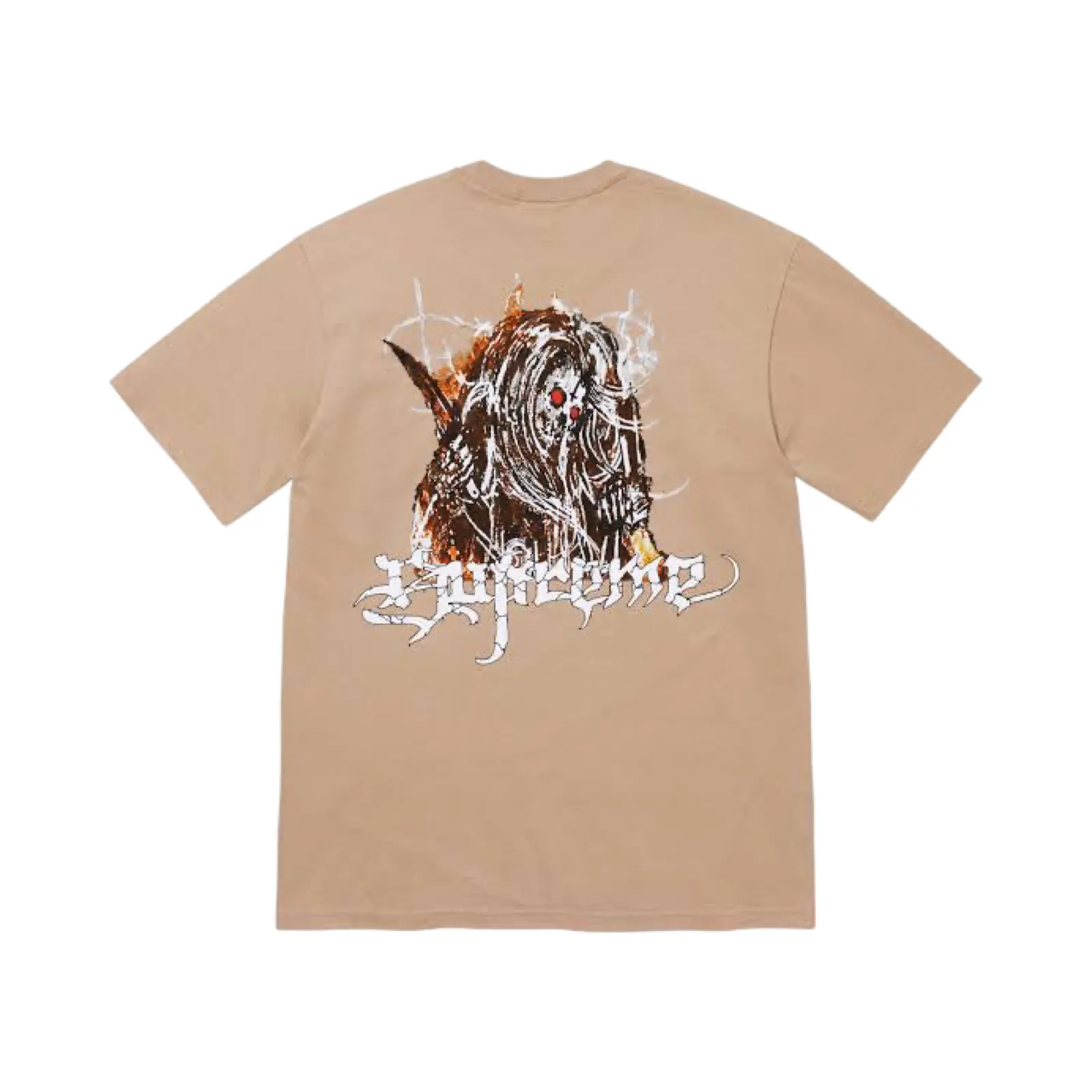 Supreme Satan Tee Beige FW24