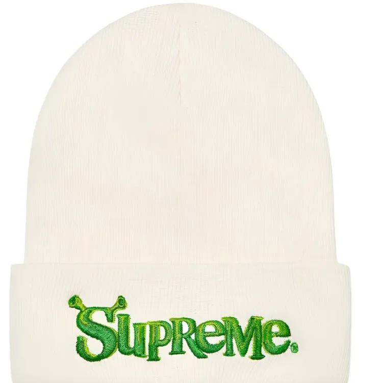 Supreme Shrek Beanie White