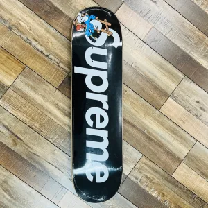Supreme Smurfs Skateboard Black