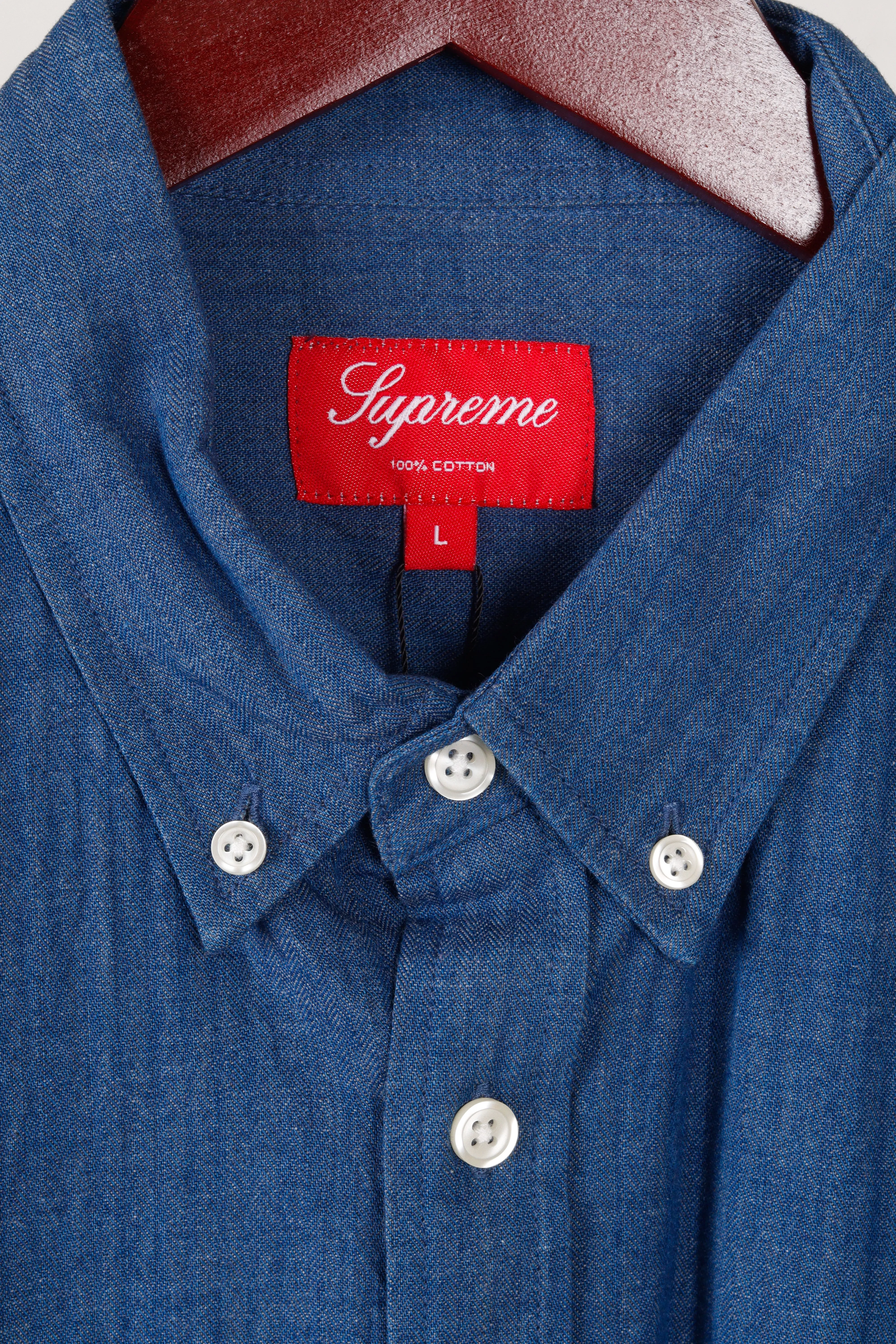 Supreme SS11 'Denim' Oxford Shirt Indigo (2011)