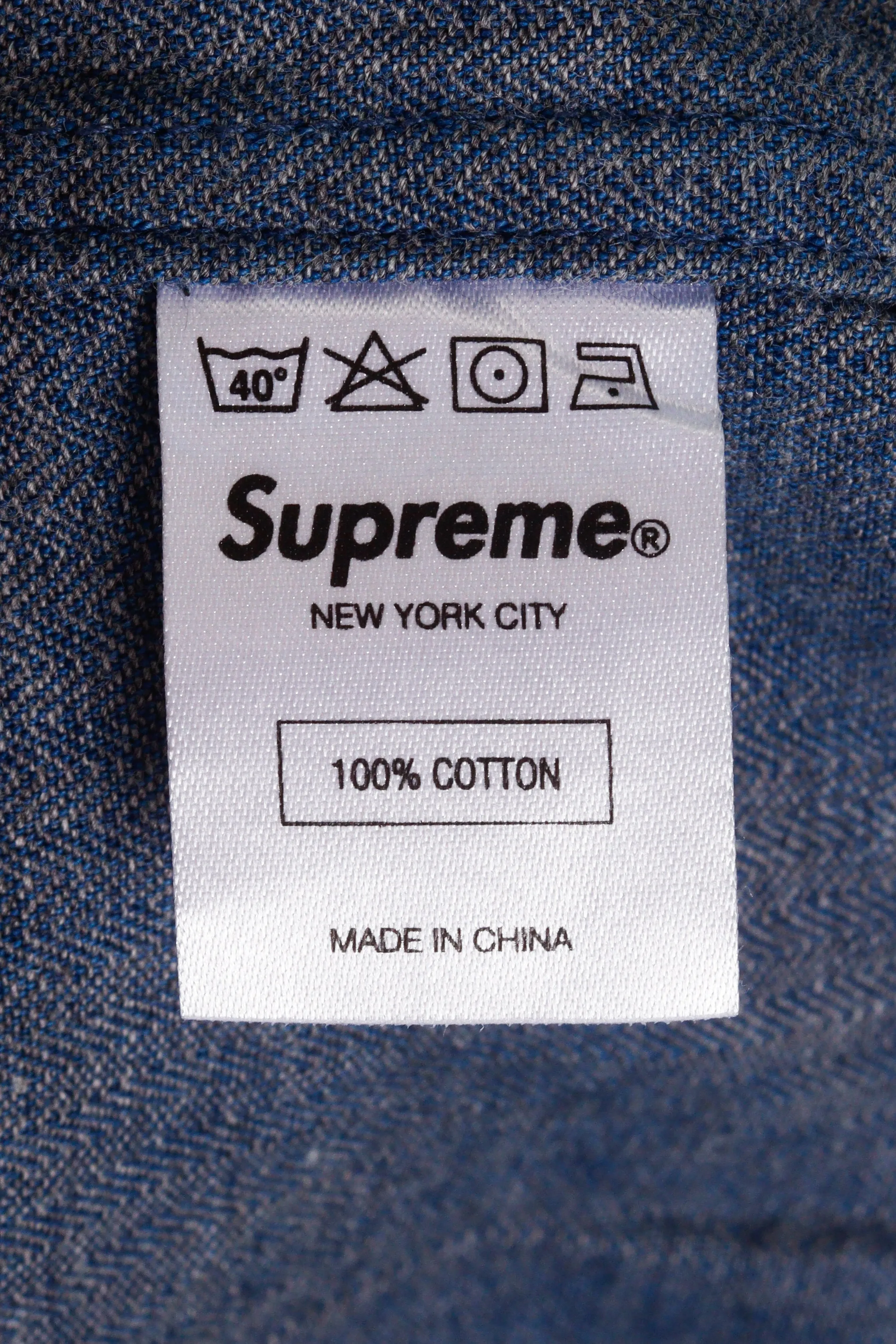 Supreme SS11 'Denim' Oxford Shirt Indigo (2011)