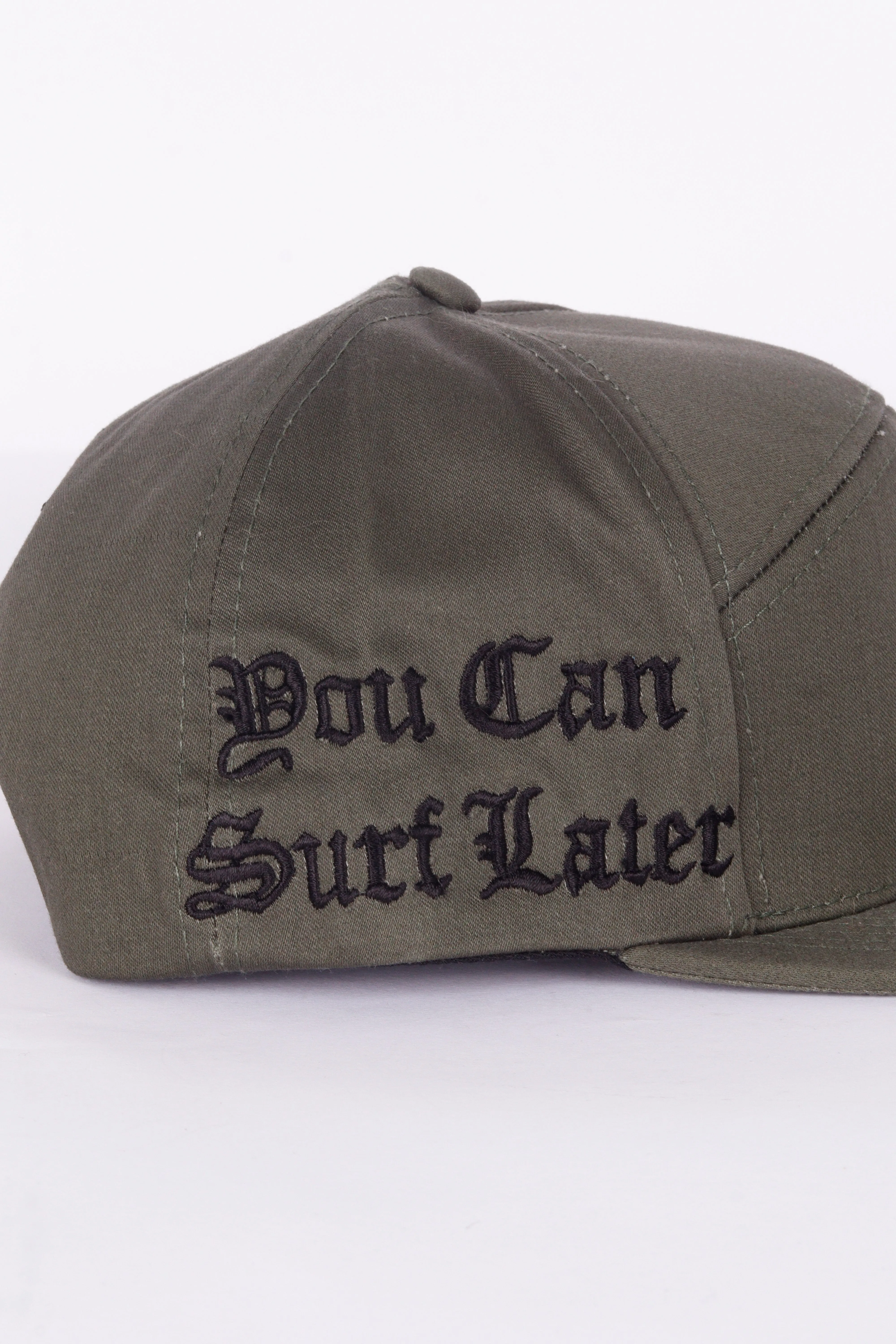 Supreme SS11 ' You Can Surf Later' Military Snapback Cap Olive (2011)