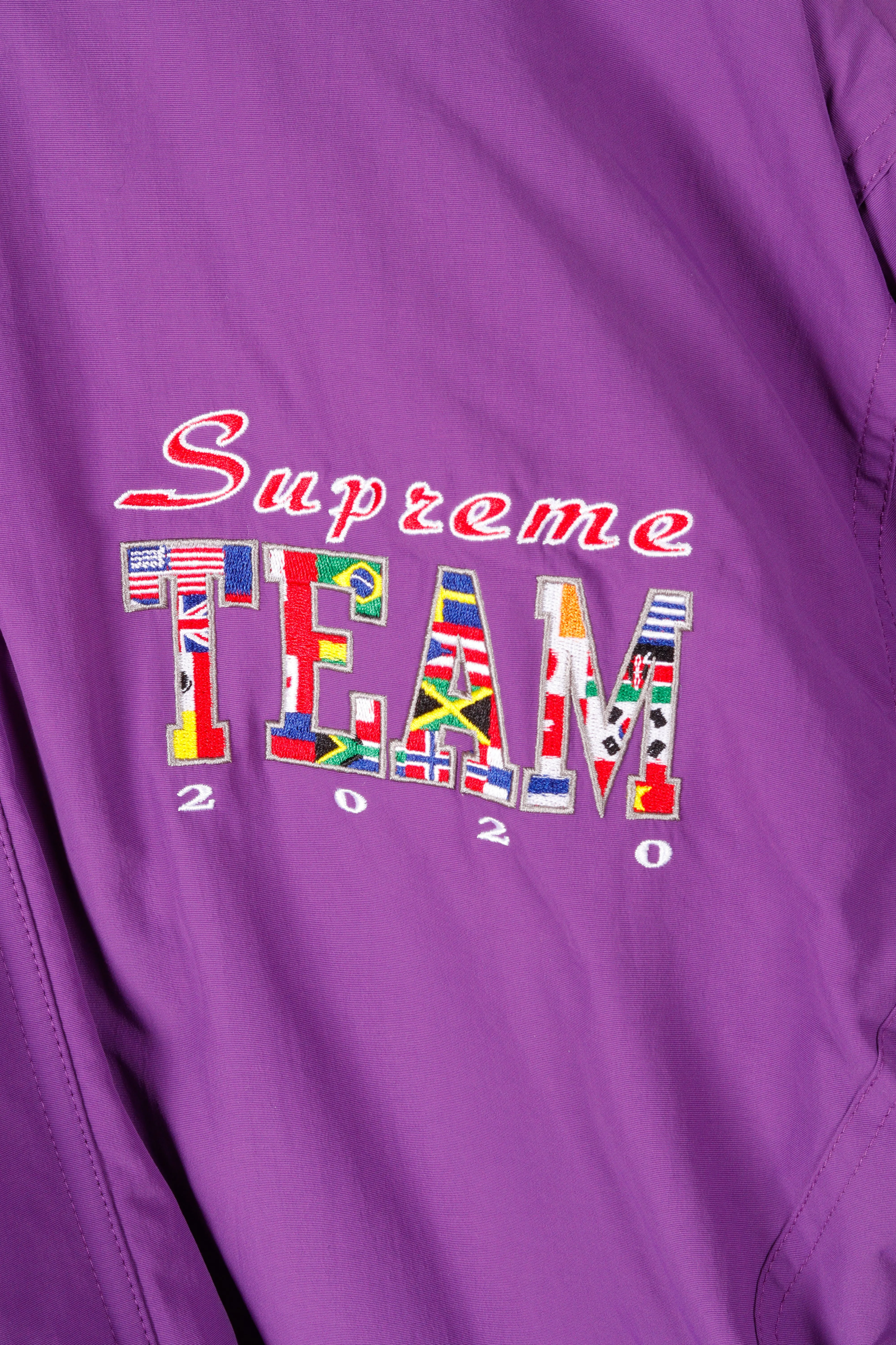 Supreme SS20 'Supreme Team' Puffy Jacket Purple (2020)
