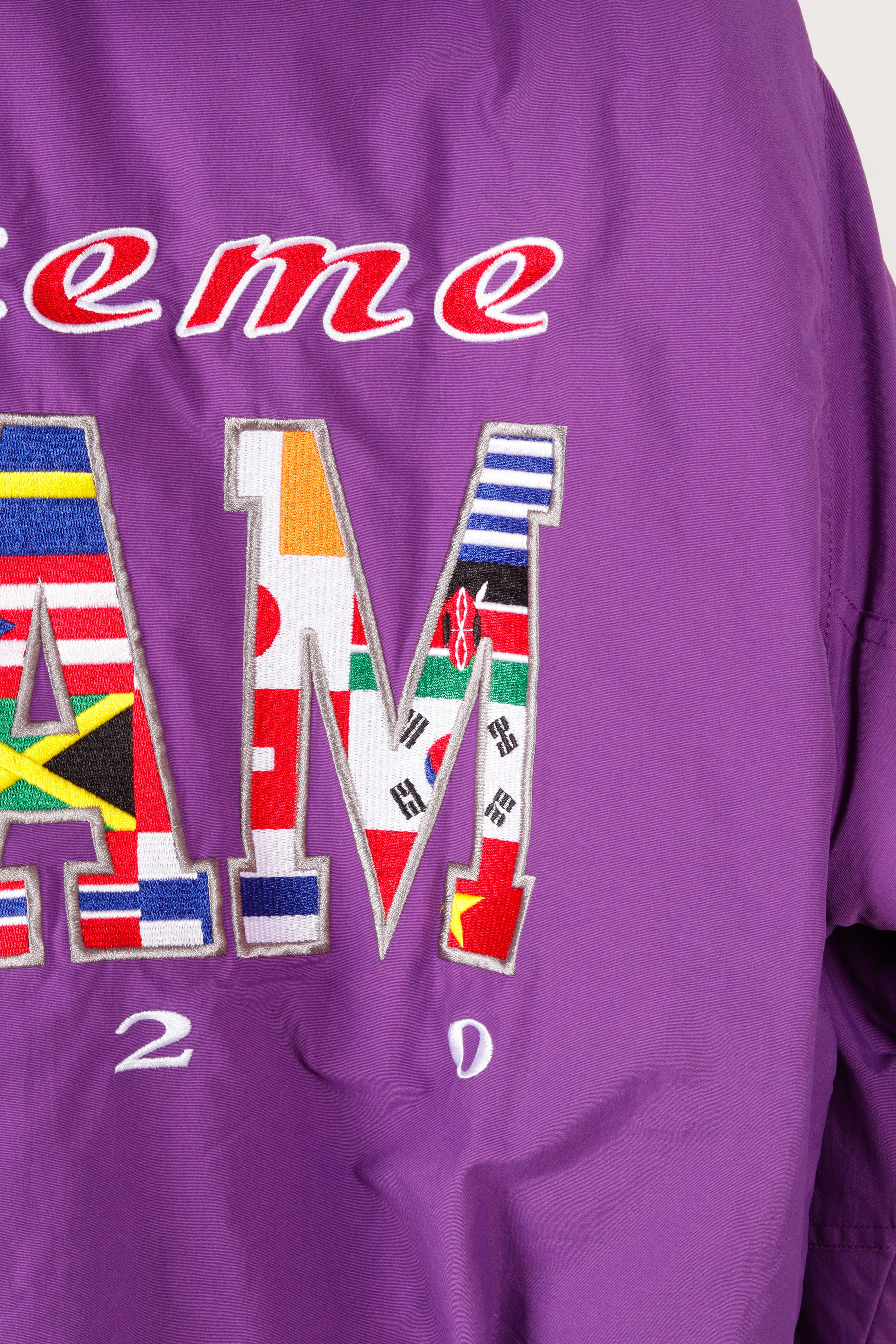 Supreme SS20 'Supreme Team' Puffy Jacket Purple (2020)