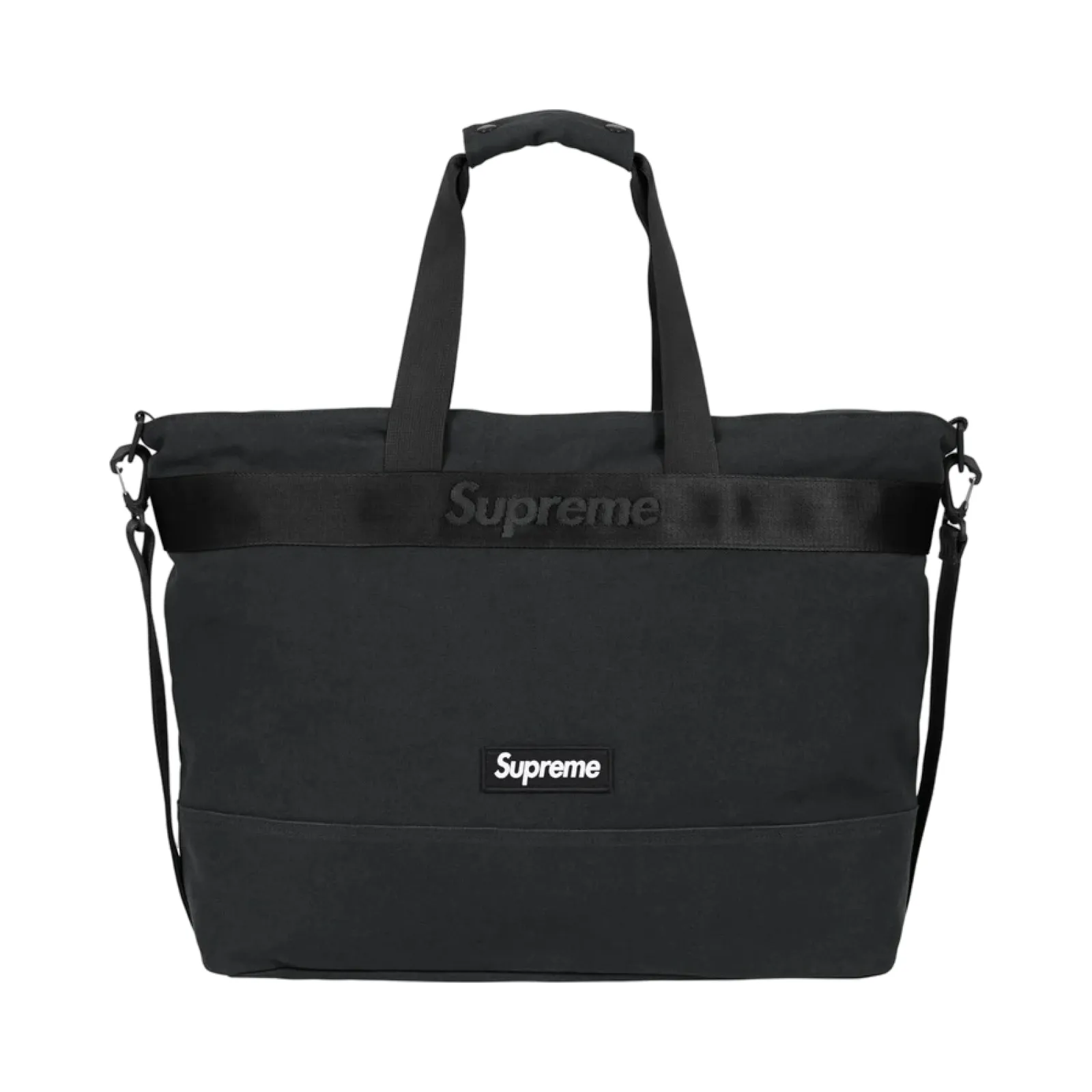 Supreme SS25 Tote Bag Black White