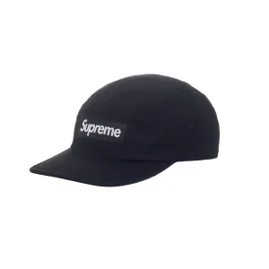 Supreme Washed Chino Twill Camp Cap Black