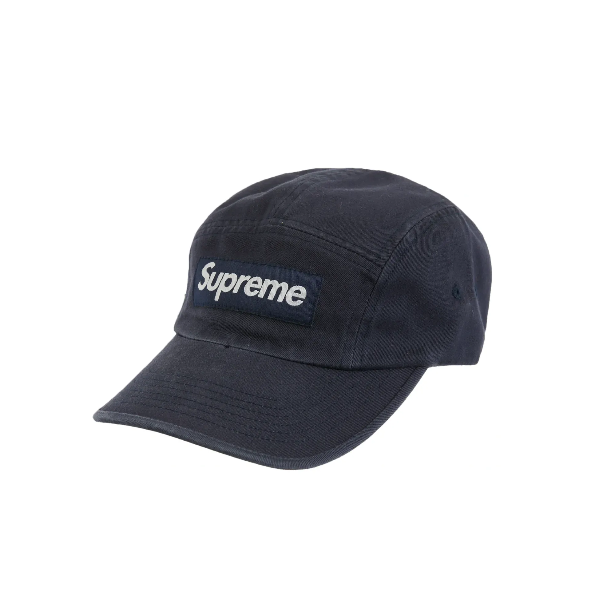 Supreme Washed Chino Twill Camp Cap Navy