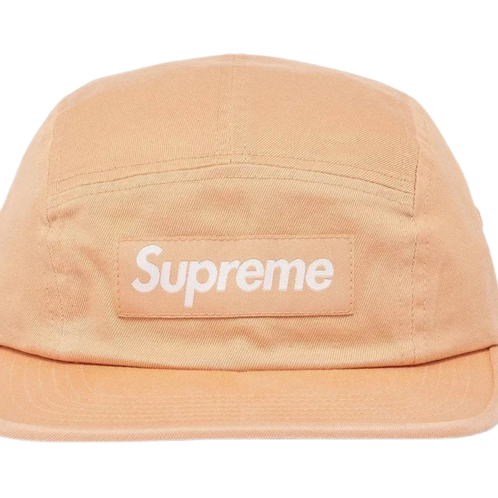 Supreme Washed Chino Twill Camp Cap Peach
