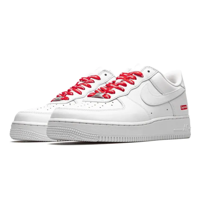 Supreme x Air Force 1 Low Box Logo  White