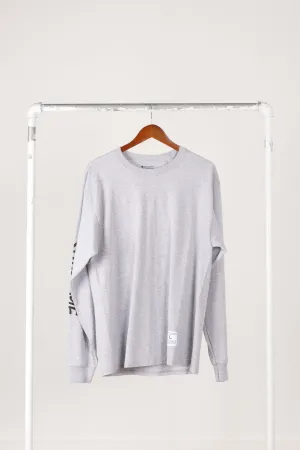 Supreme x Champion SS18 'Script' L/S Shirt Gray (2018)