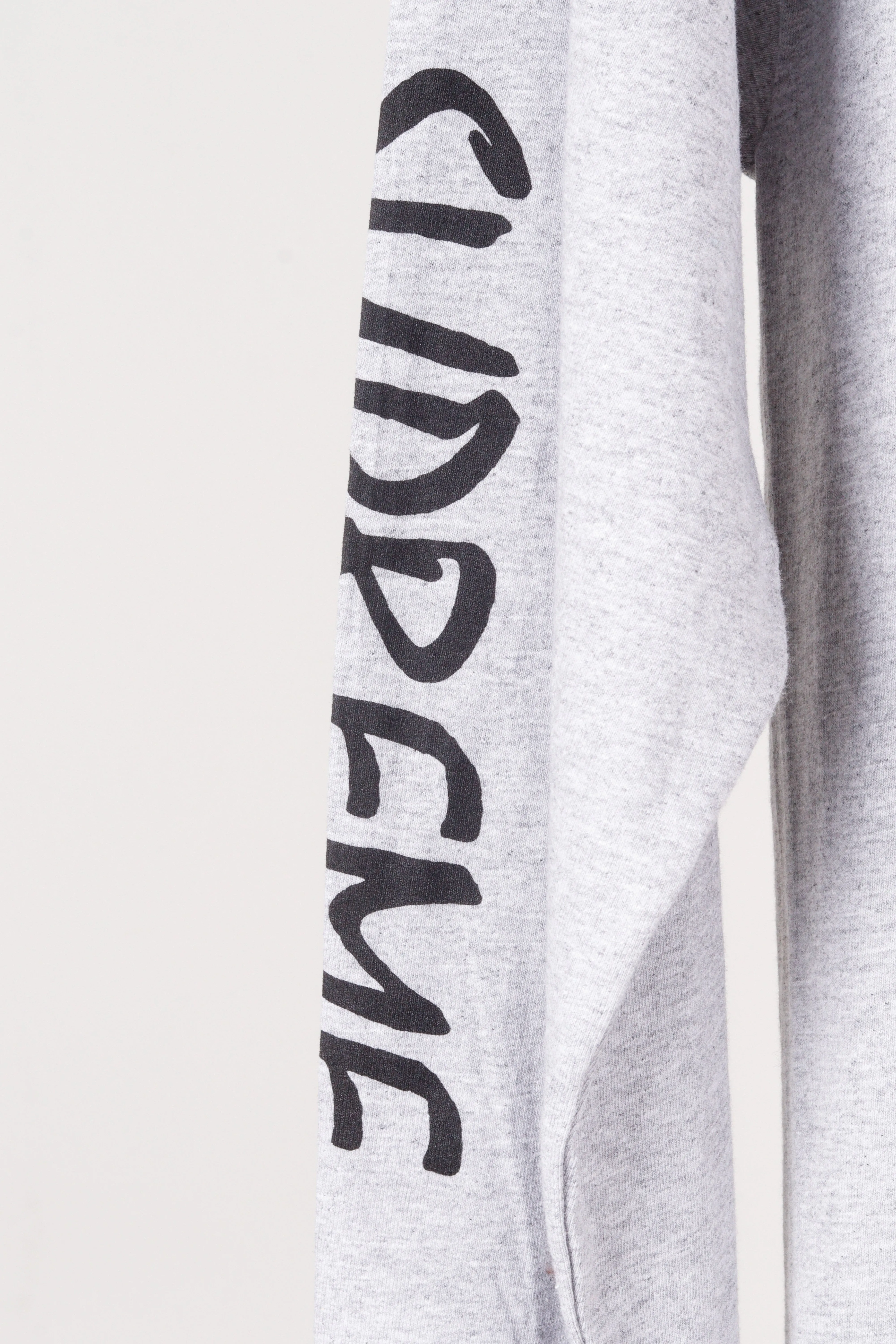 Supreme x Champion SS18 'Script' L/S Shirt Gray (2018)