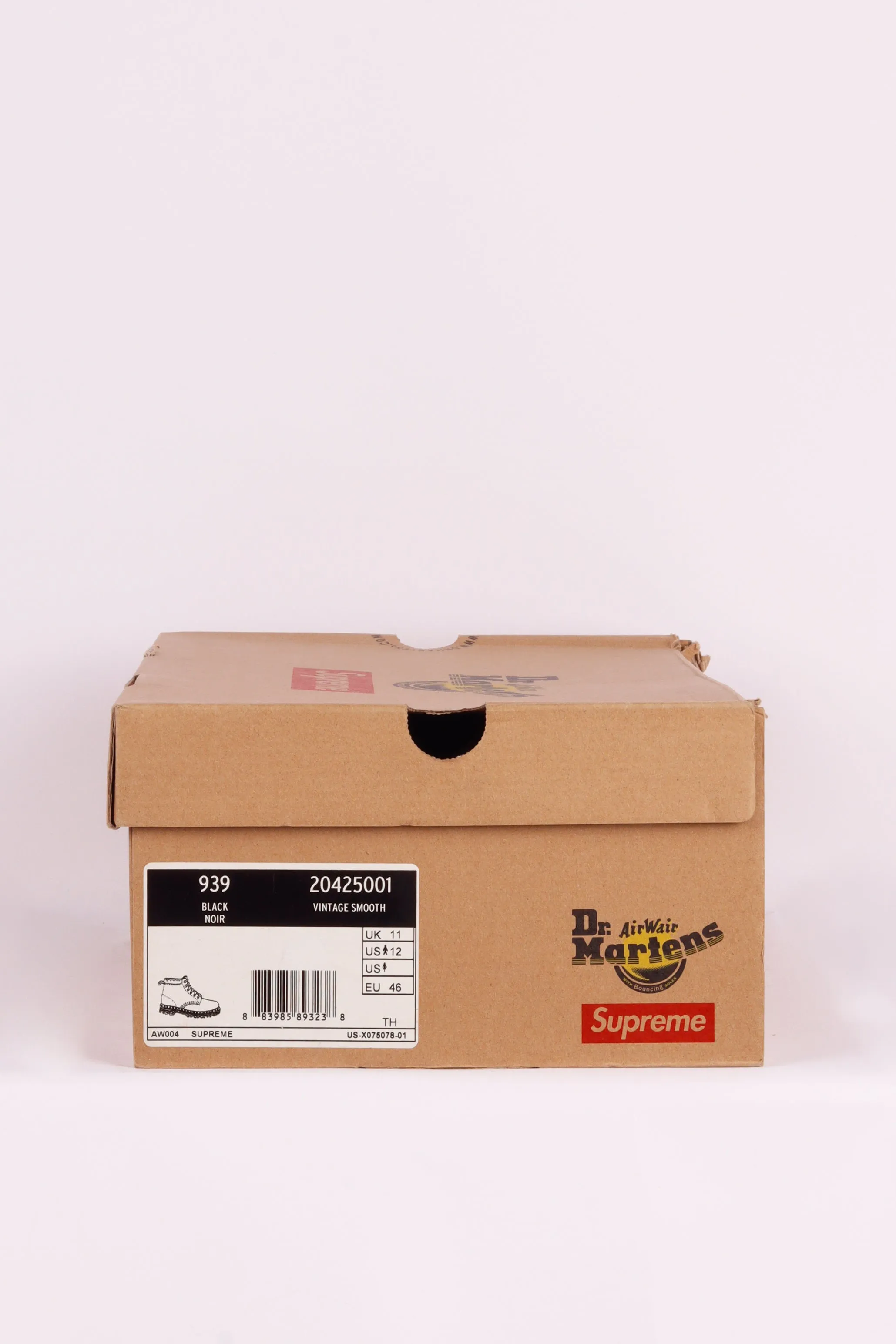 Supreme x Dr. Martens 'Vintage Smooth Black' Boots