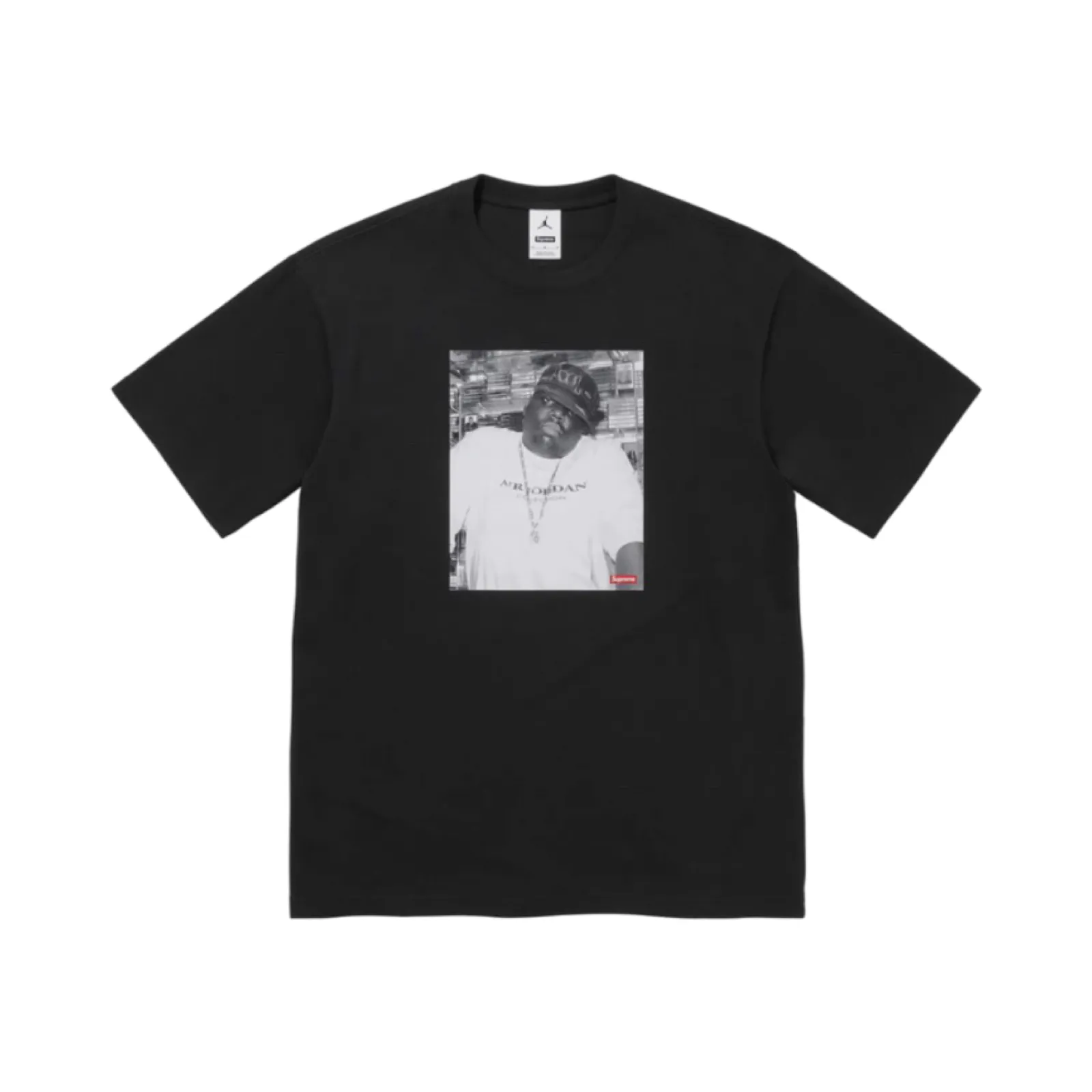 Supreme x Jordan Biggie T-Shirt Black FW24