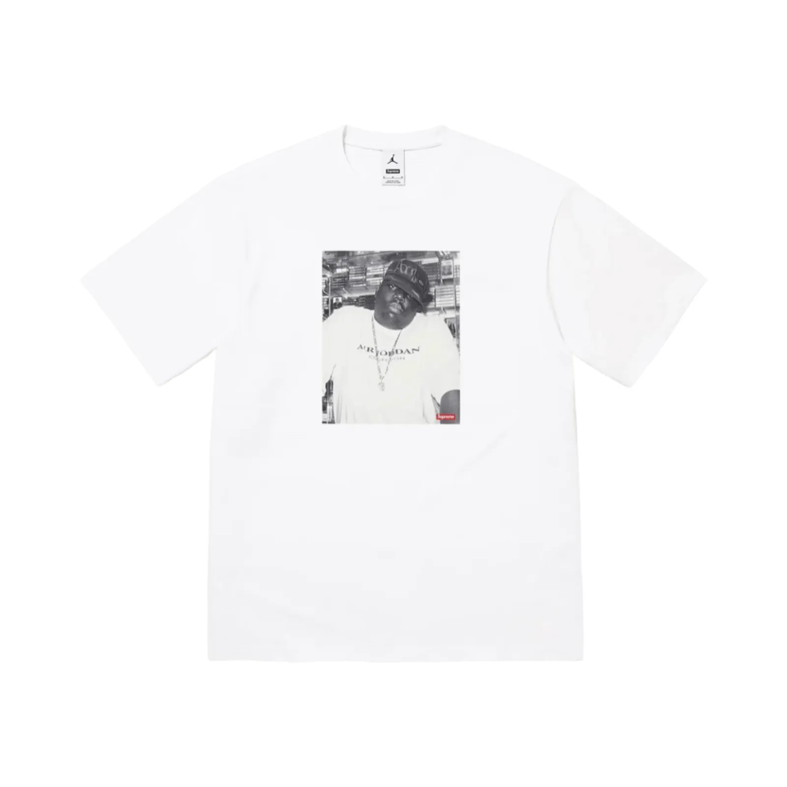 Supreme x Jordan Biggie T-Shirt White FW24