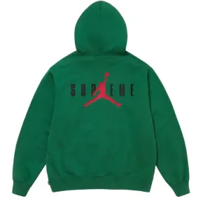 Supreme x Jordan Hoodie Green