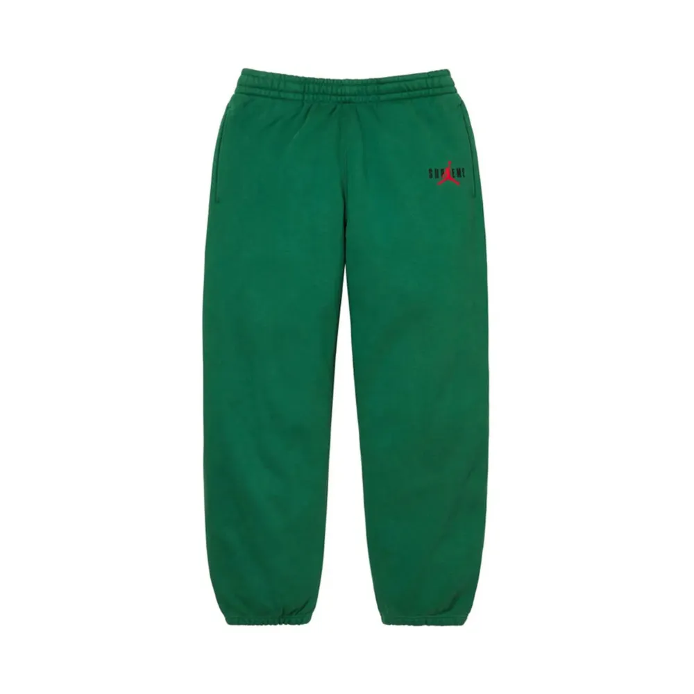Supreme x Jordan Sweatpants Green FW24