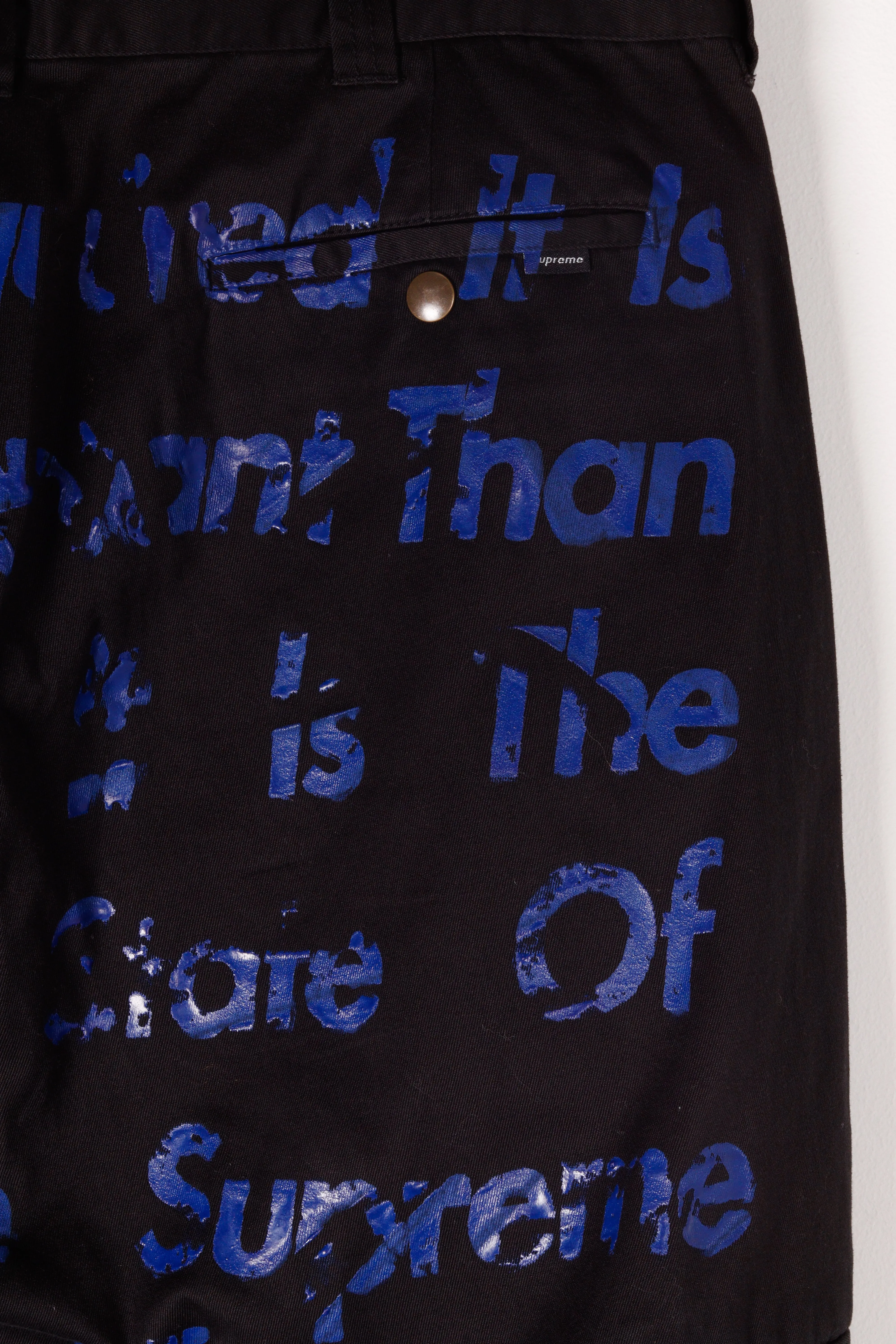 Supreme x Junya Watanabe Comme des Garons FW21  'Printed Work Pant' Black (2021)