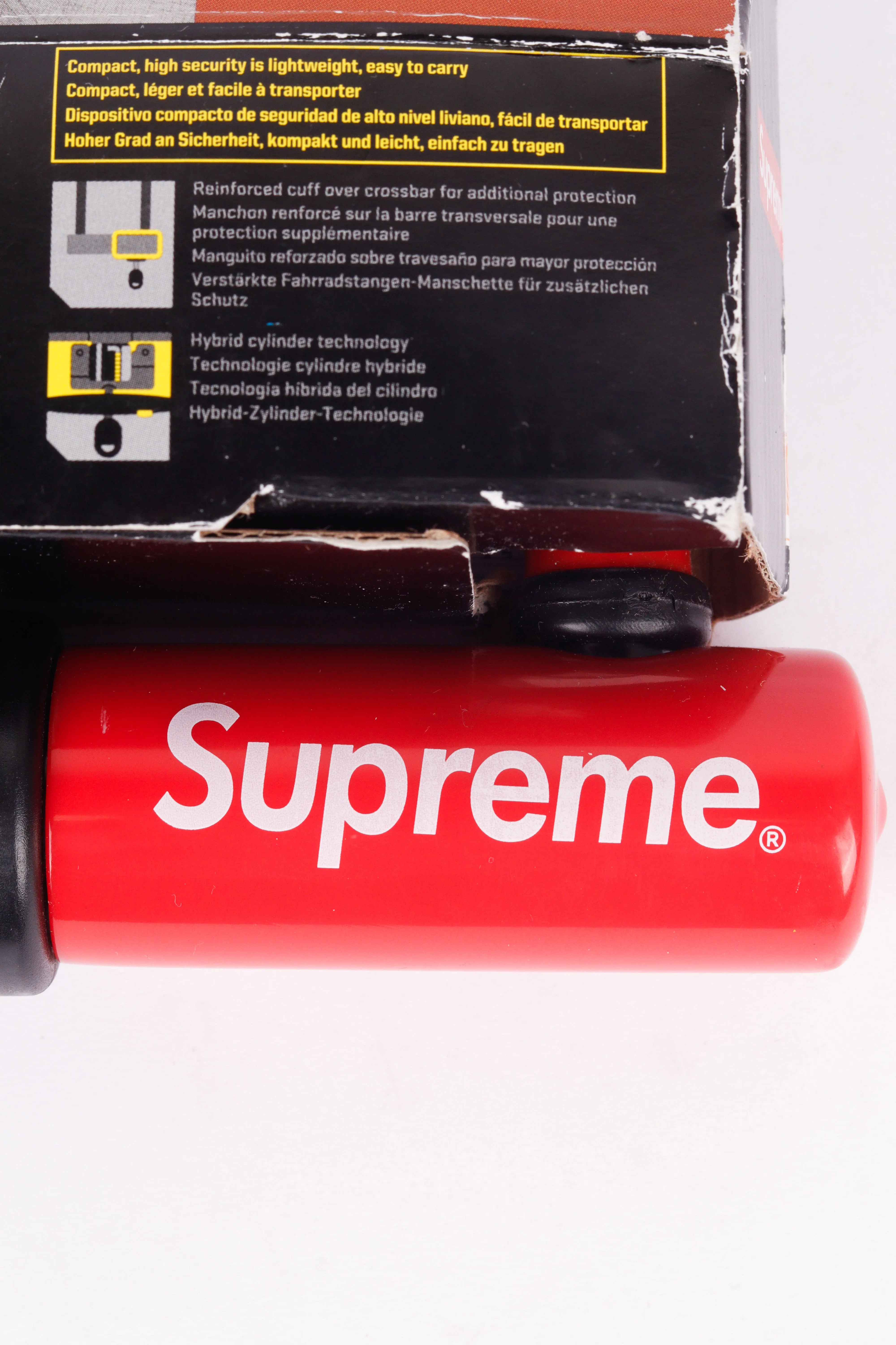 Supreme x Kryptonite FW15 'Evolution Mini' Bicycle U-Lock Red (2015)