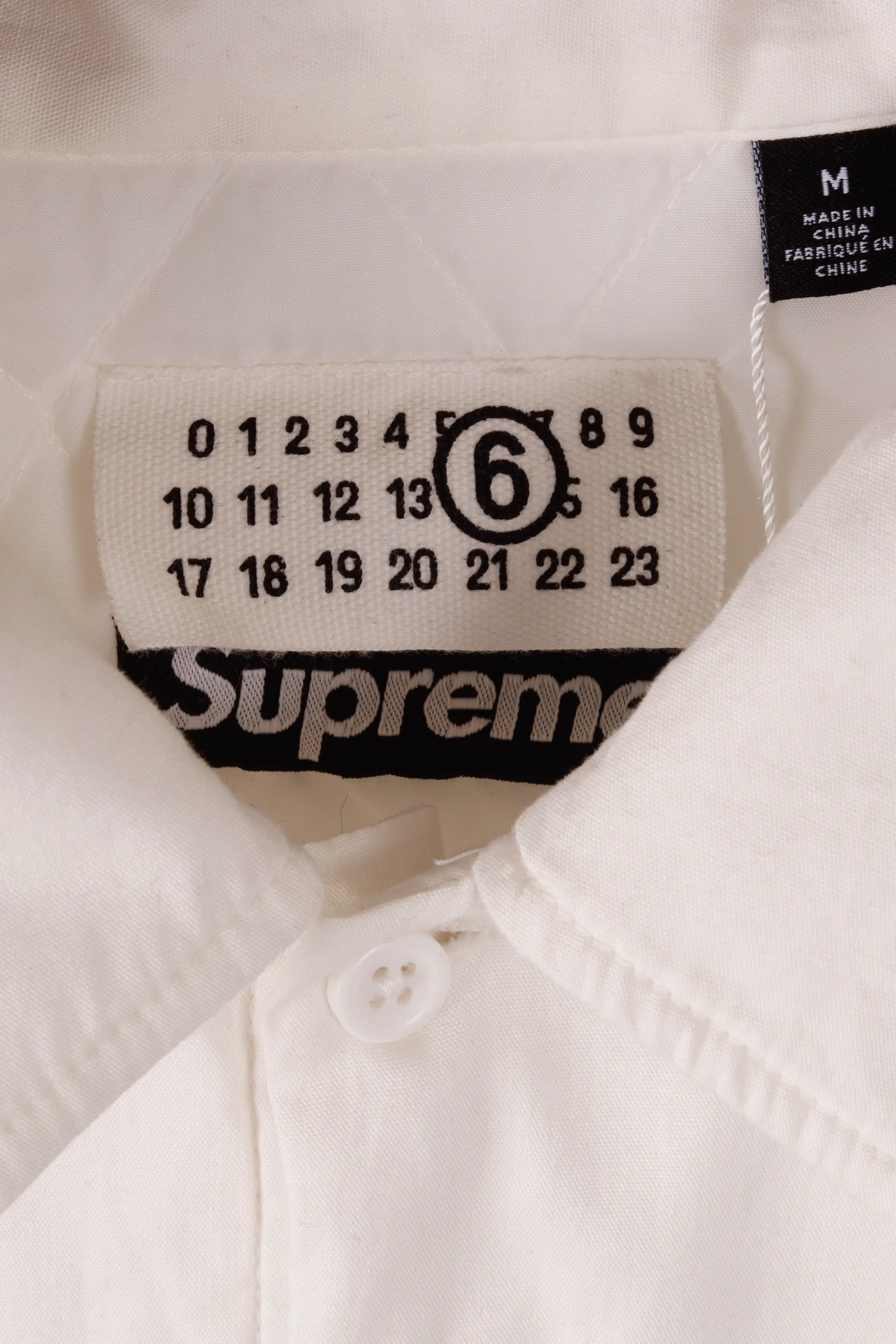 Supreme x Maison Margiela 6 SS24 'Quilted Padded' Shirt White (2024)