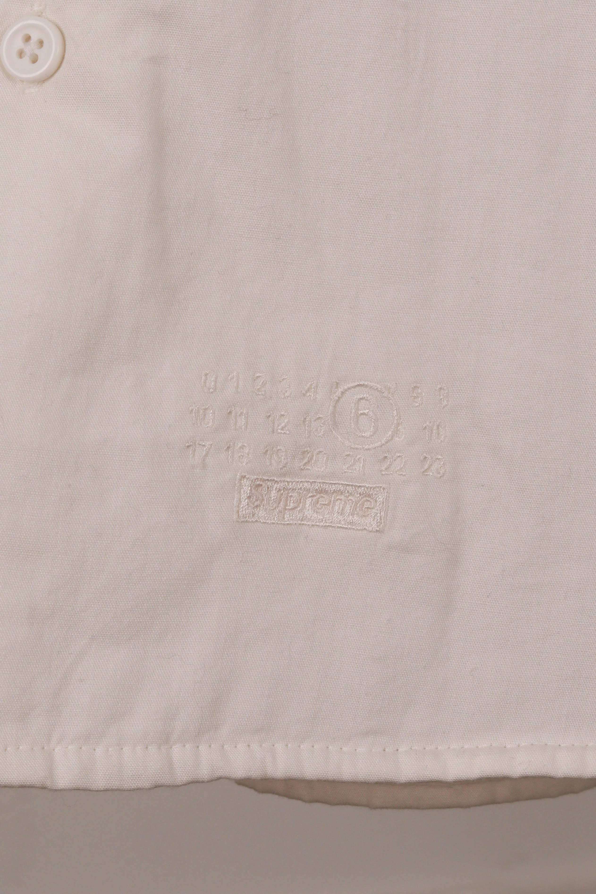 Supreme x Maison Margiela 6 SS24 'Quilted Padded' Shirt White (2024)