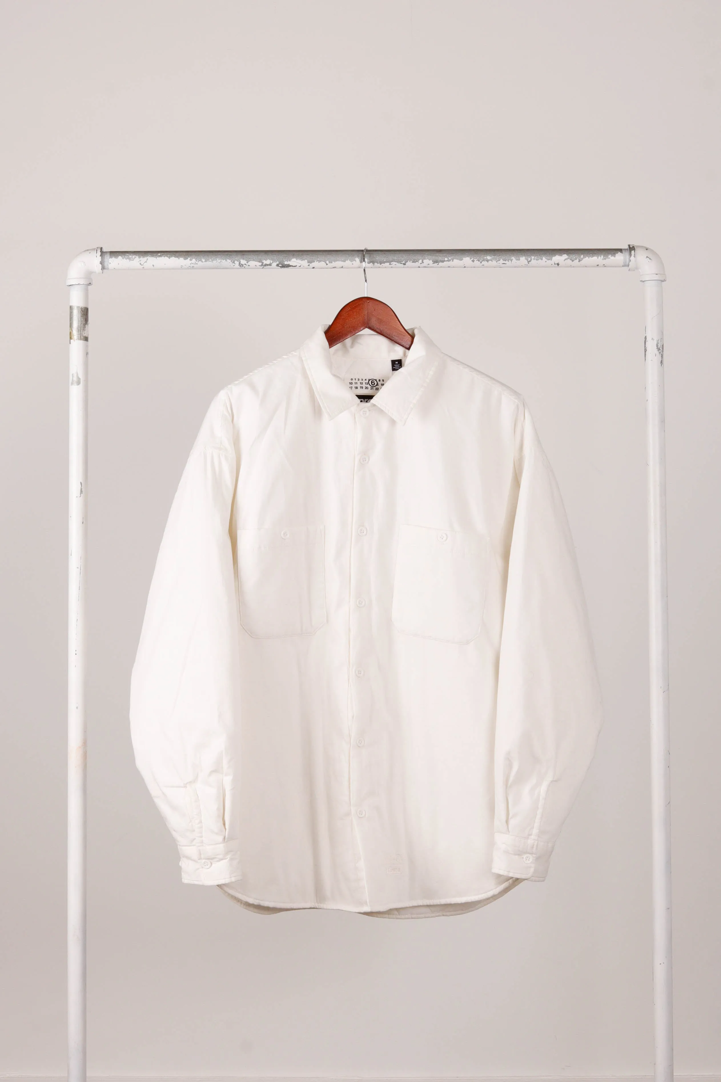 Supreme x Maison Margiela 6 SS24 'Quilted Padded' Shirt White (2024)