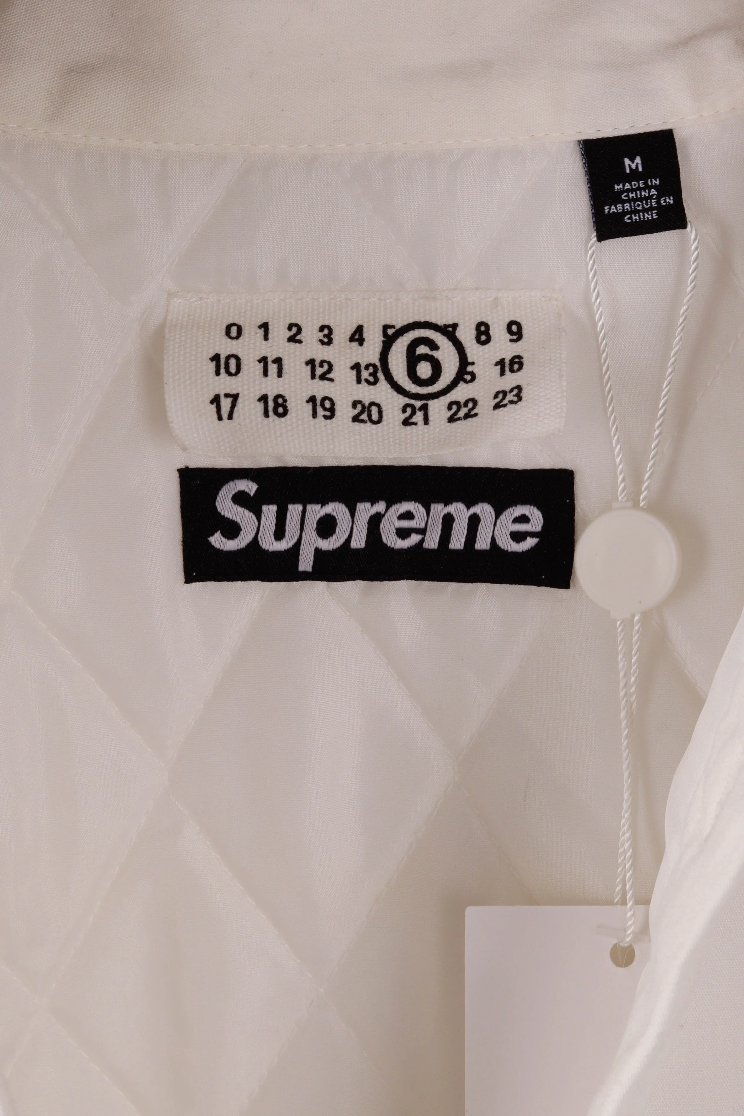 Supreme x Maison Margiela 6 SS24 'Quilted Padded' Shirt White (2024)