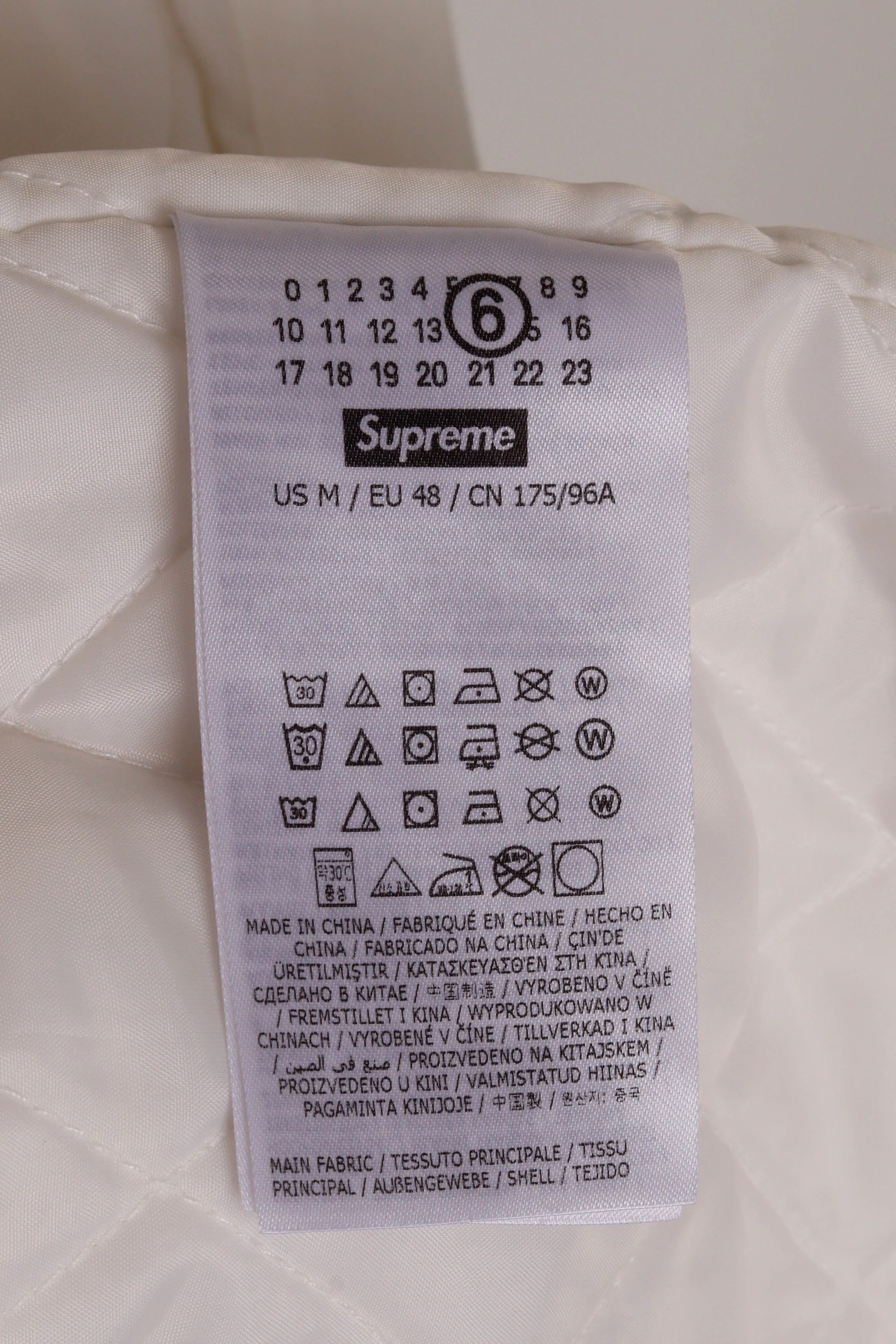 Supreme x Maison Margiela 6 SS24 'Quilted Padded' Shirt White (2024)