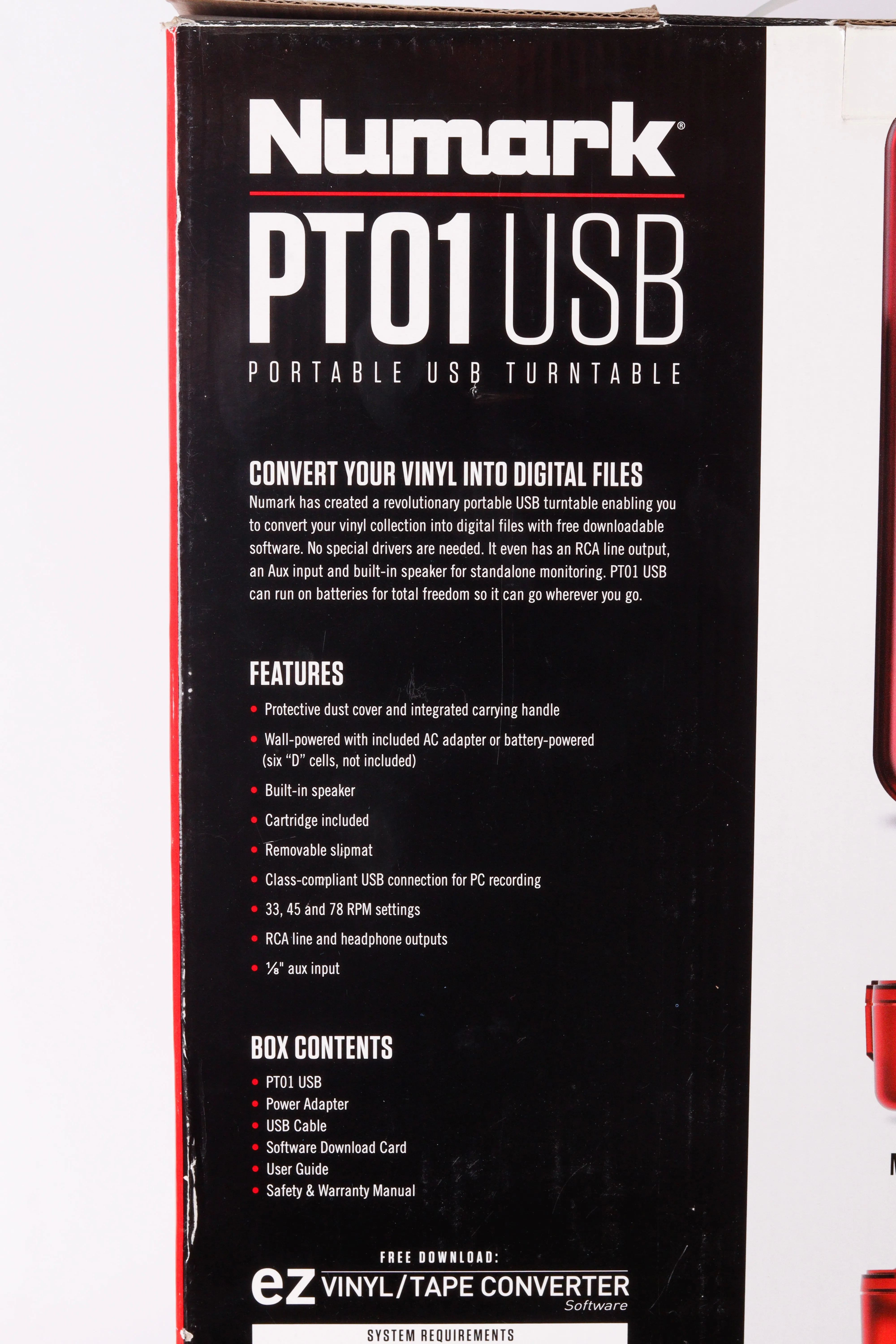 Supreme x Numark SS20 PT01 Portable Turntable US Plug Red (2020)