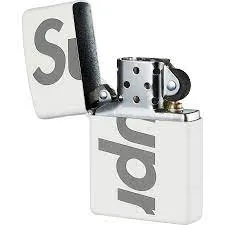 Supreme Zippo White