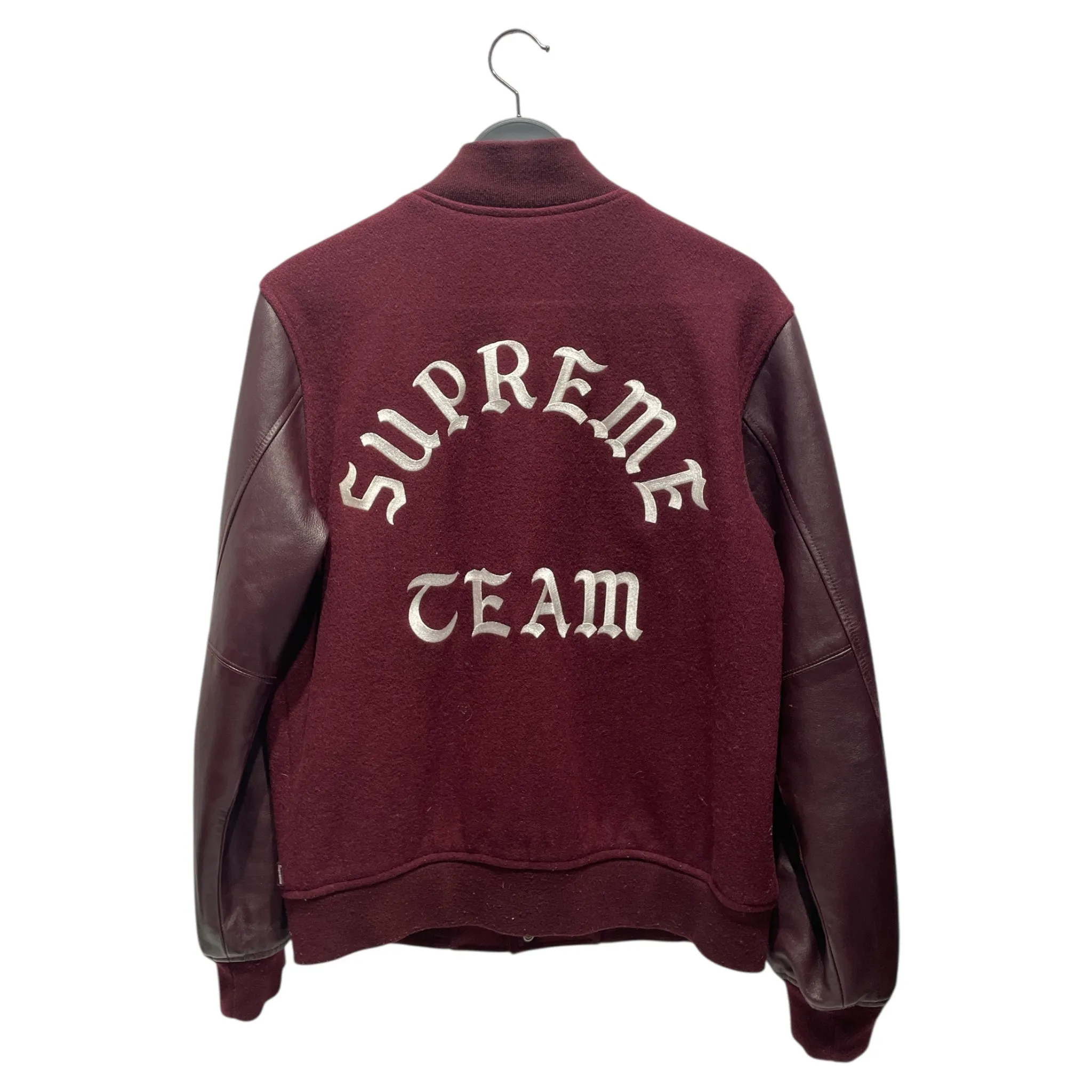 Supreme/Baseball Jkt/M/Wool/BRD/FW15 Supreme Team Jkt