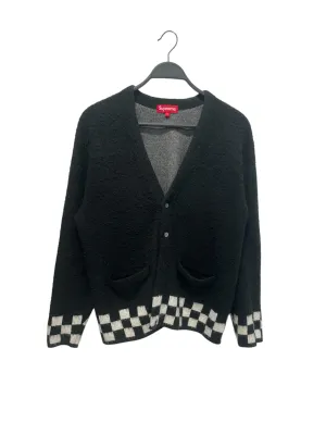 Supreme/Cardigan/M/Wool/BLK/Checkerboard