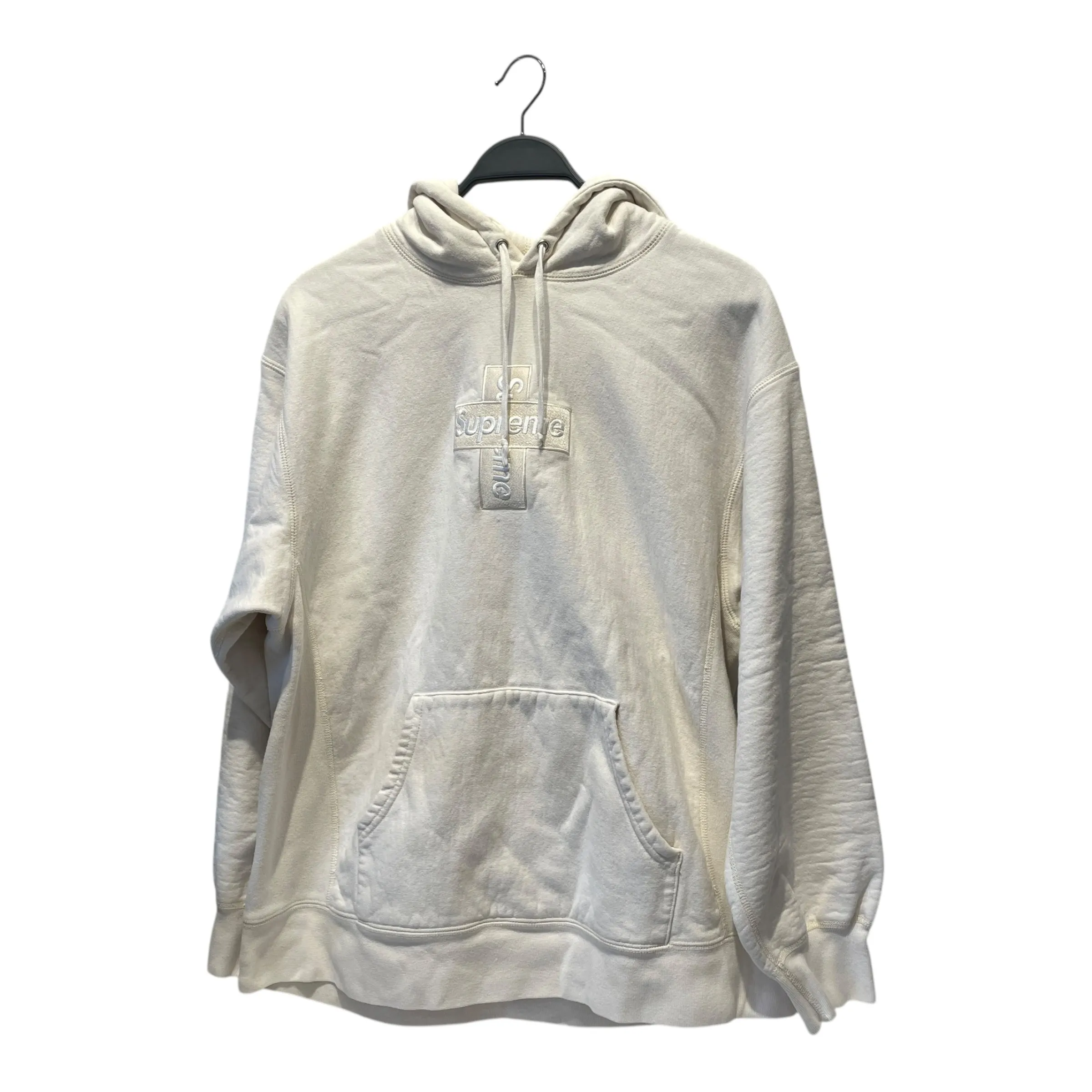Supreme/Hoodie/L/Cotton/CRM/