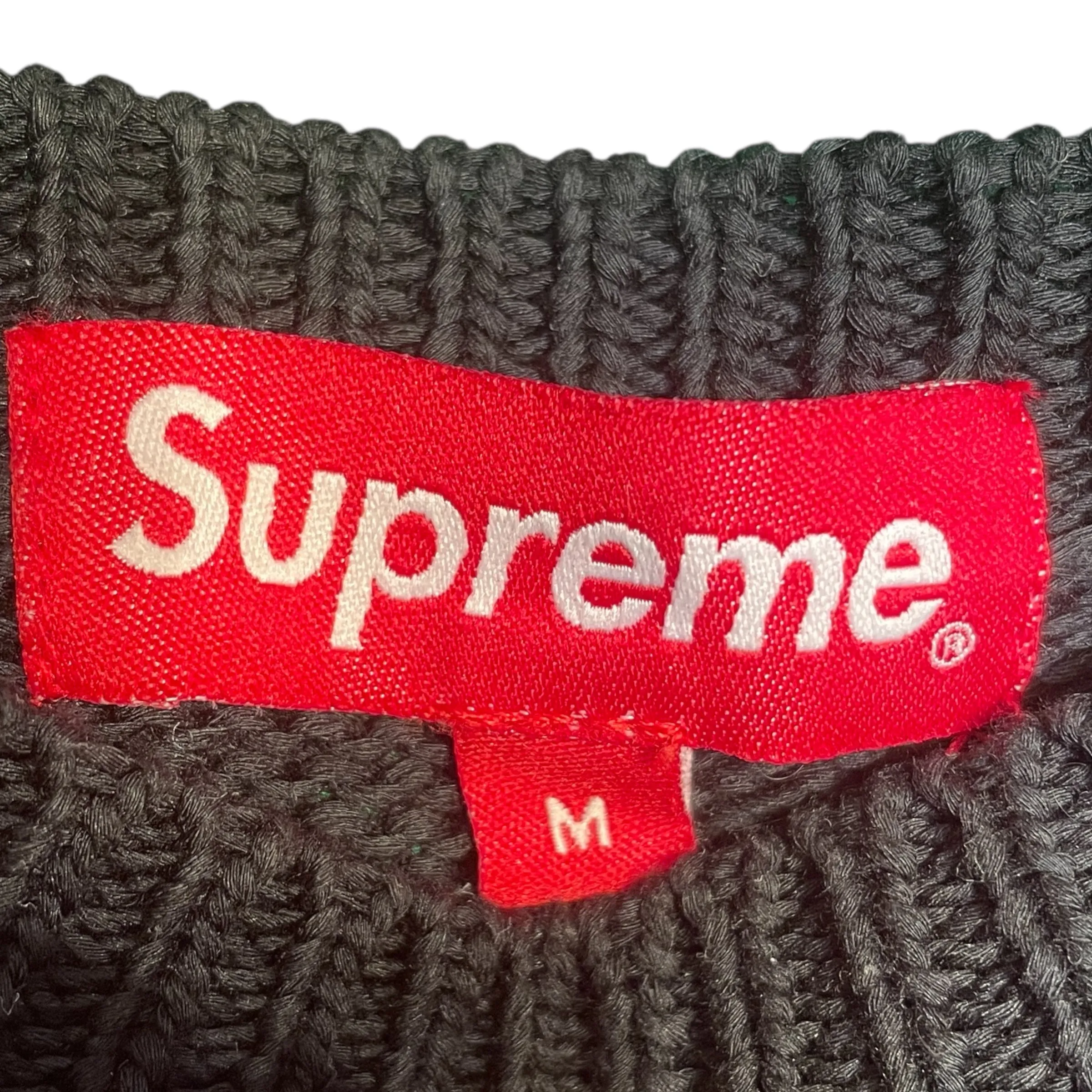 Supreme/Hoodie/M/Cotton/PPL/satin applique logo
