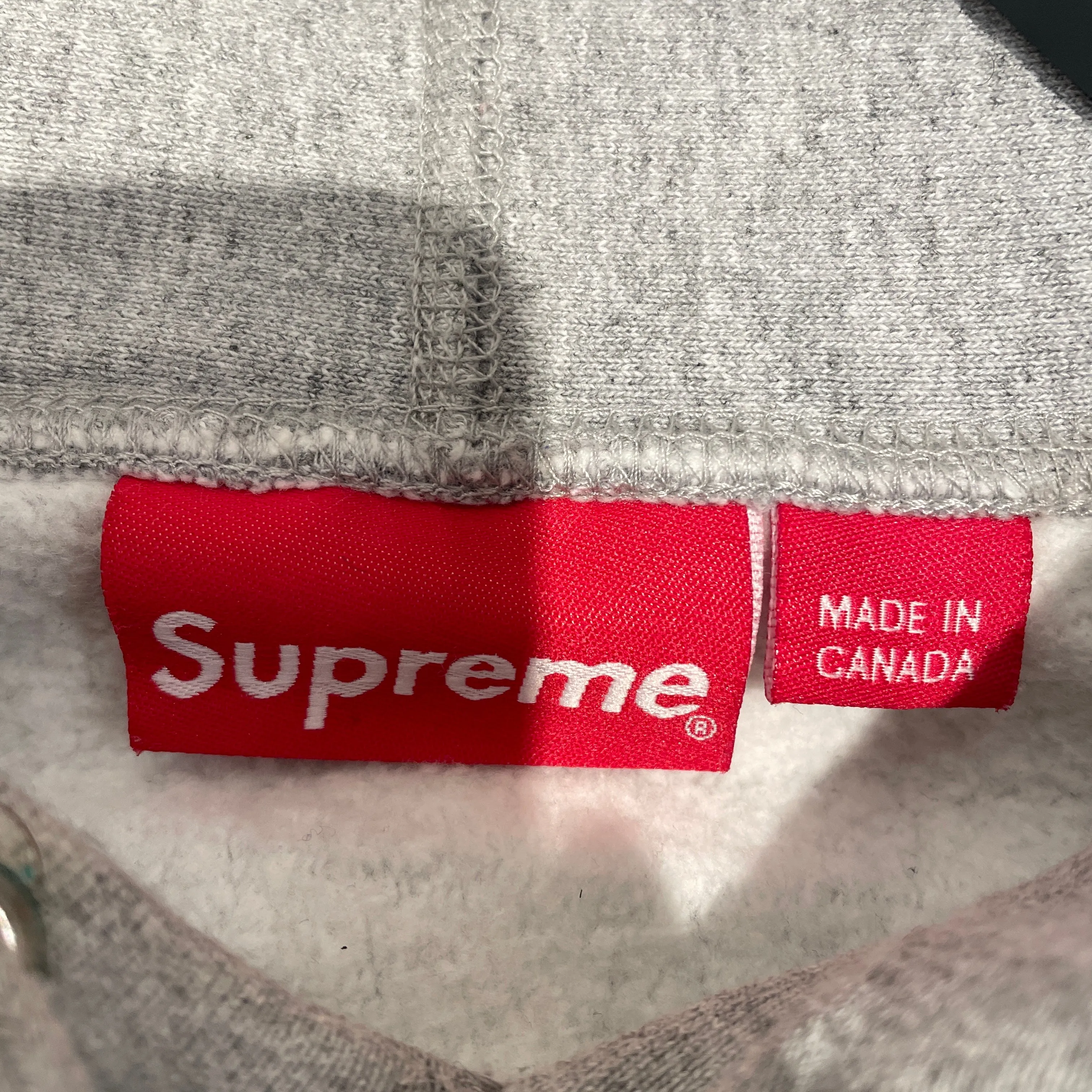 Supreme/Hoodie/XL/Cotton/GRY/