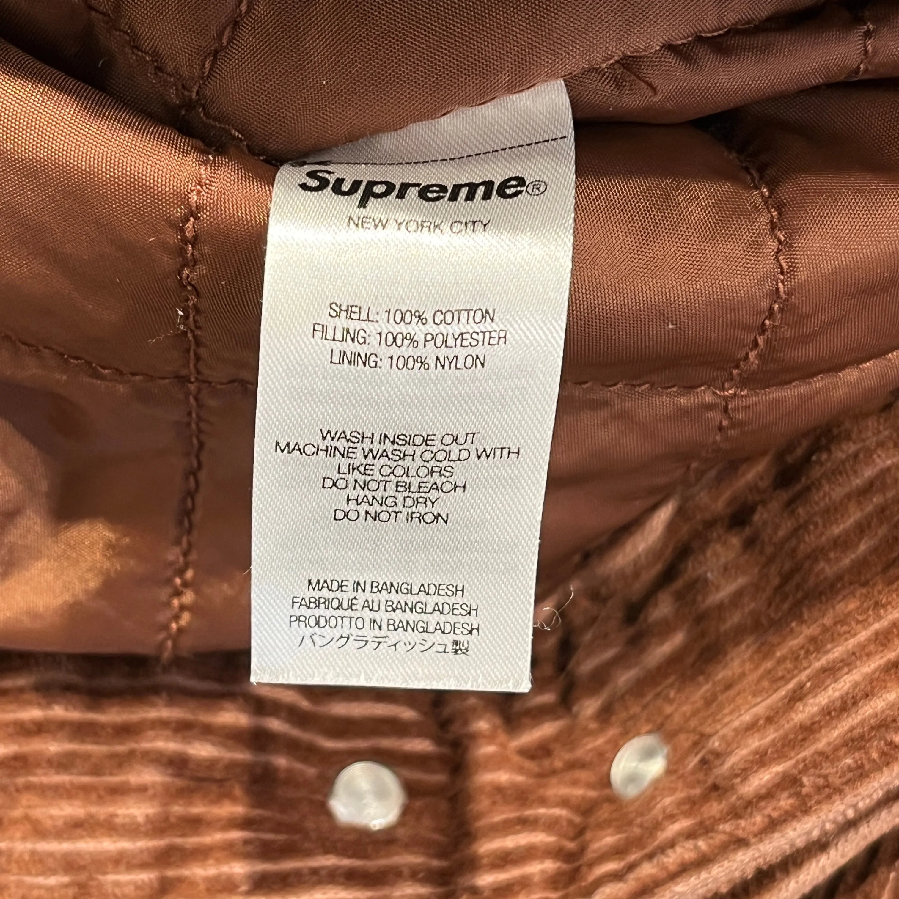 Supreme/Jacket/M/Cotton/BRW/DICKIES CORDUROY JKT