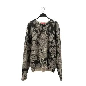 Supreme/Sweater/M/Wool/GRY/floral angora