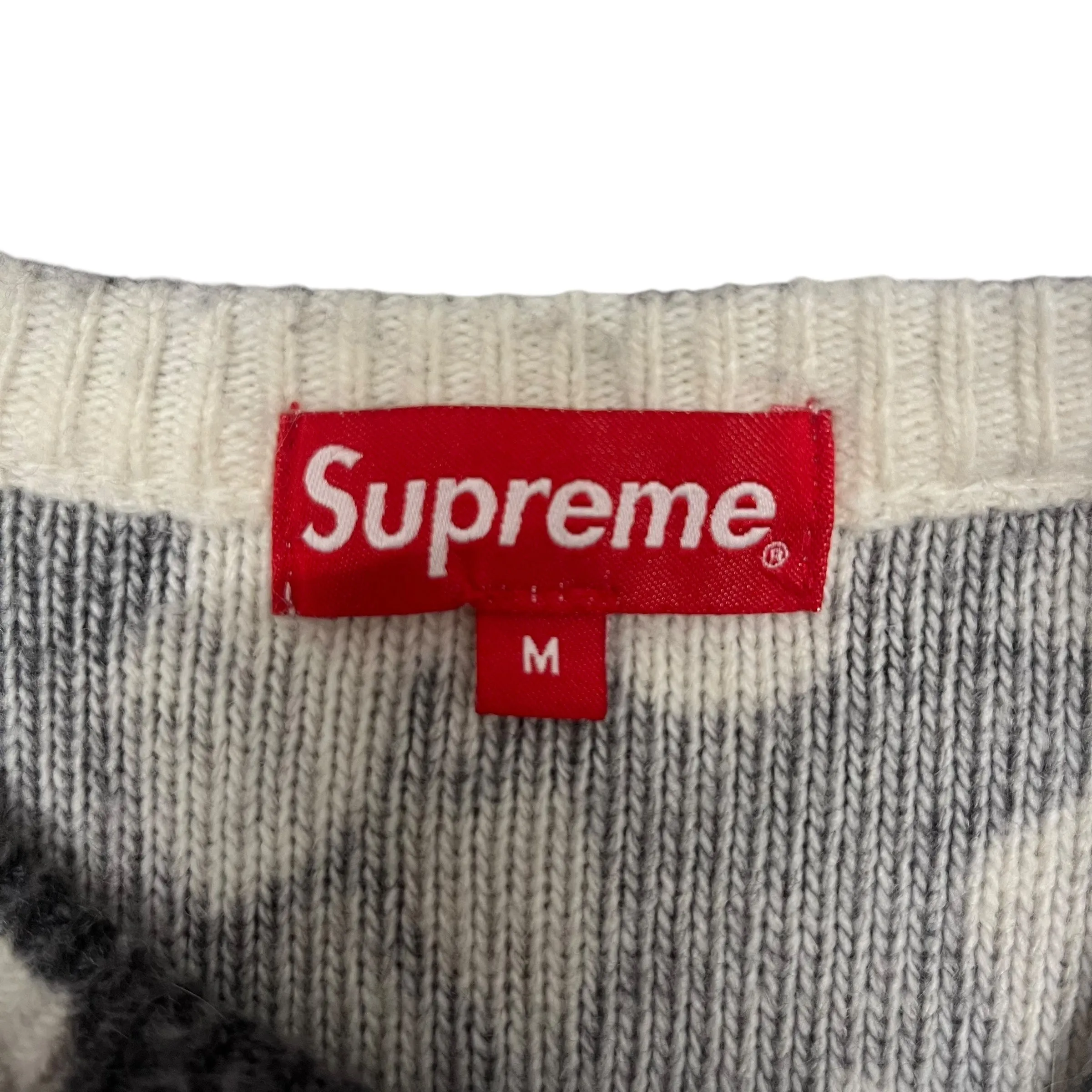 Supreme/Sweater/M/Wool/GRY/floral angora