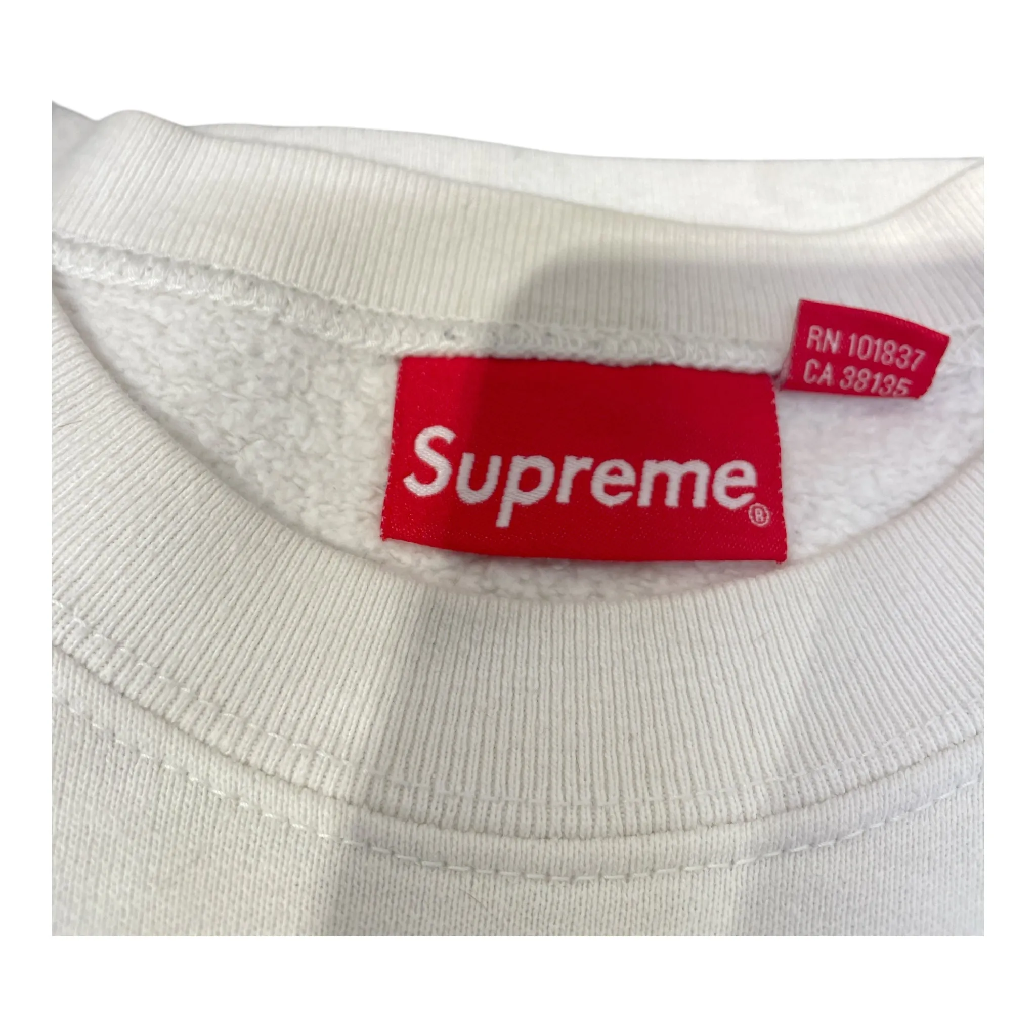 Supreme/Sweatshirt/L/Cotton/WHT/