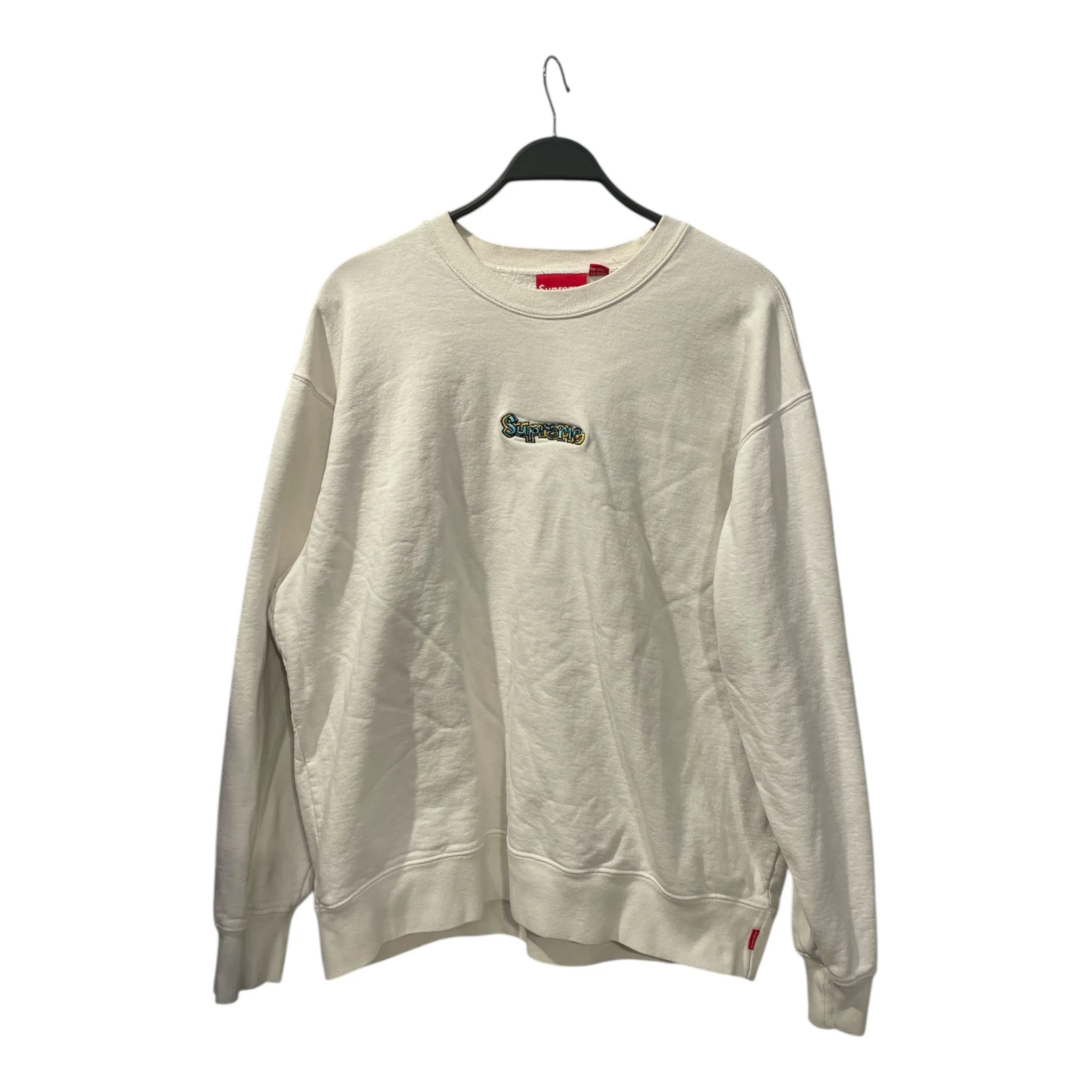 Supreme/Sweatshirt/L/Cotton/WHT/