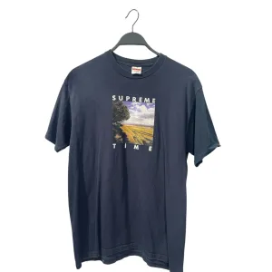 Supreme/T-Shirt/L/Cotton/NVY/
