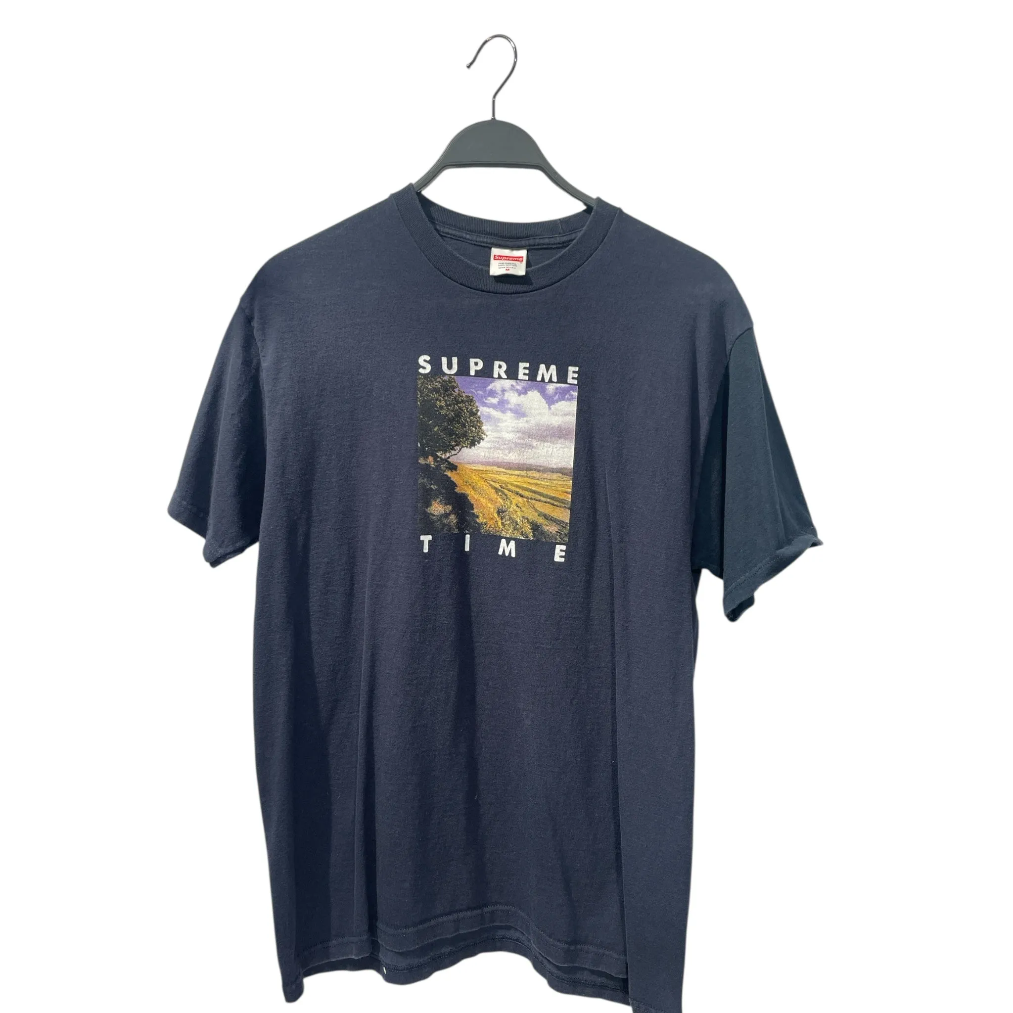 Supreme/T-Shirt/L/Cotton/NVY/