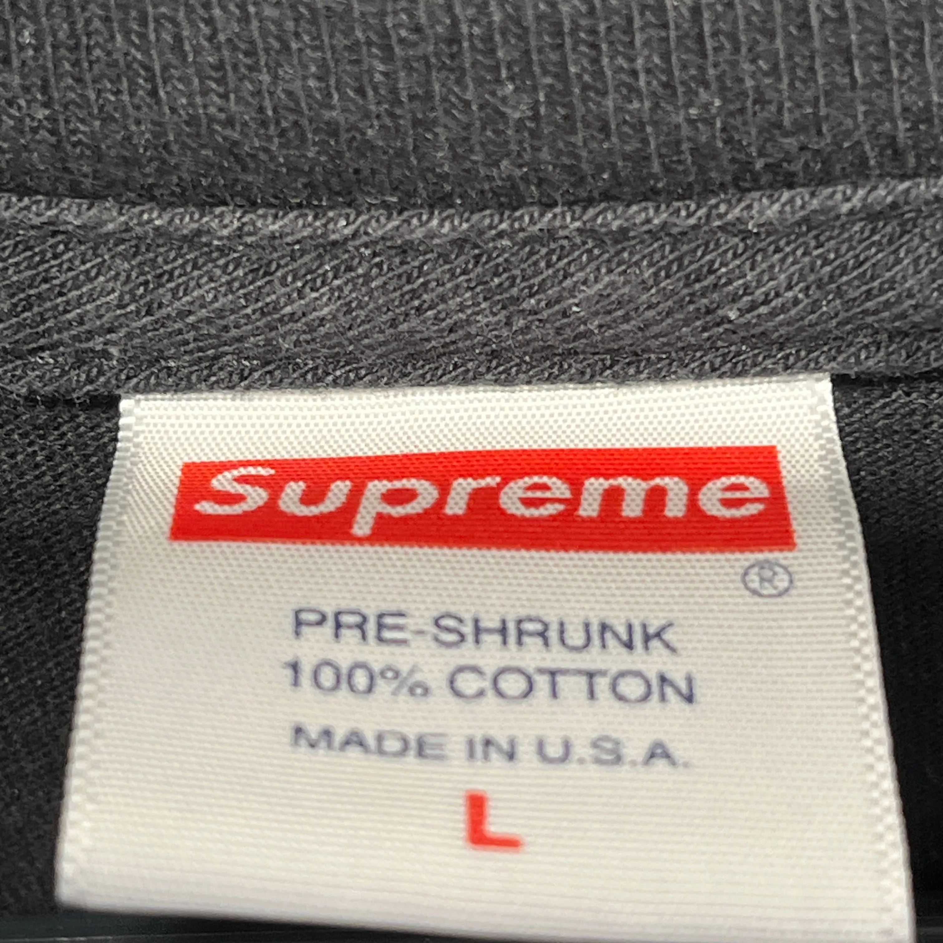 Supreme/T-Shirt/L/Cotton/NVY/SUPREME FLAME USA