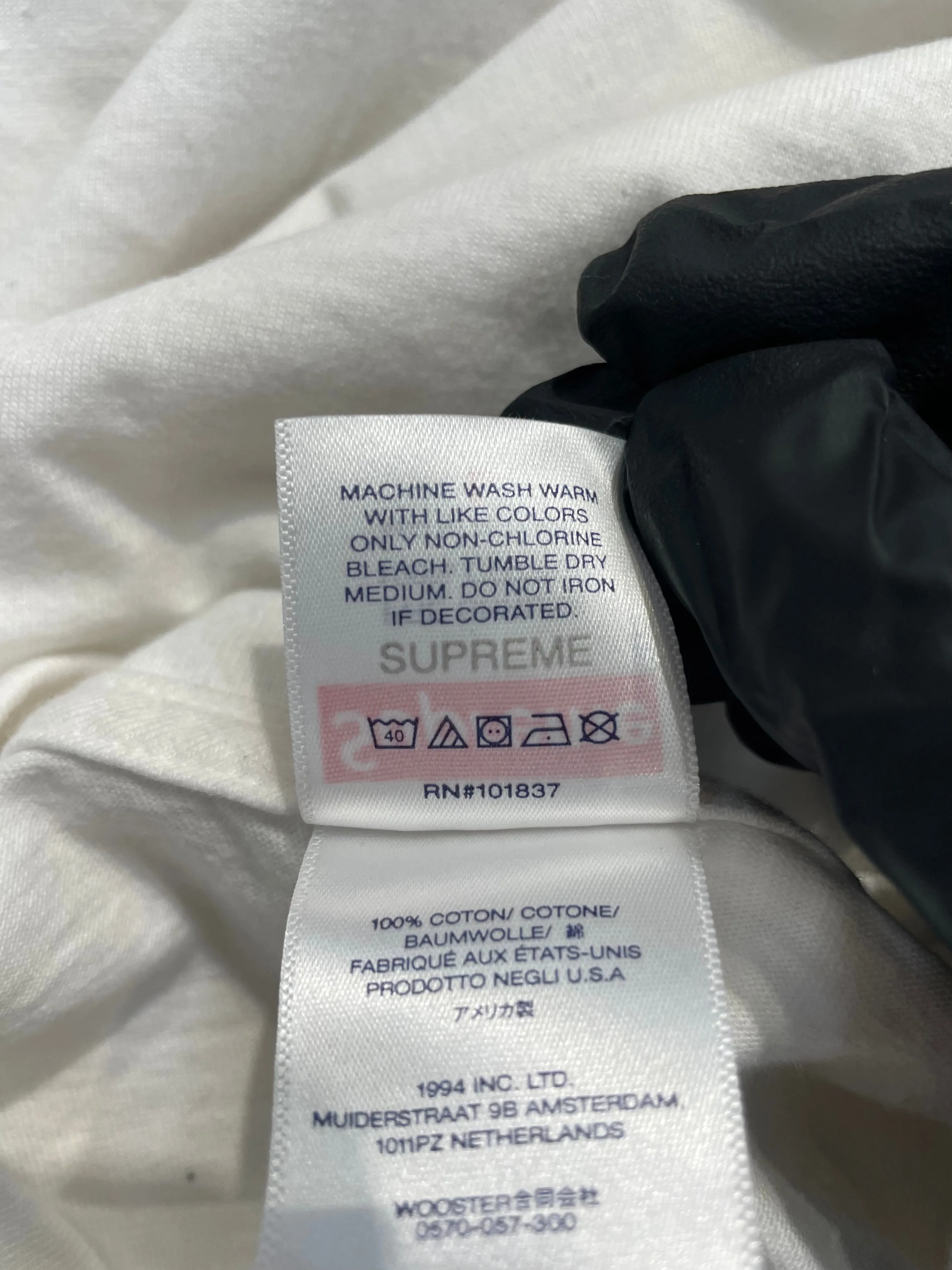 Supreme/T-Shirt/L/Cotton/WHT/Graphic/