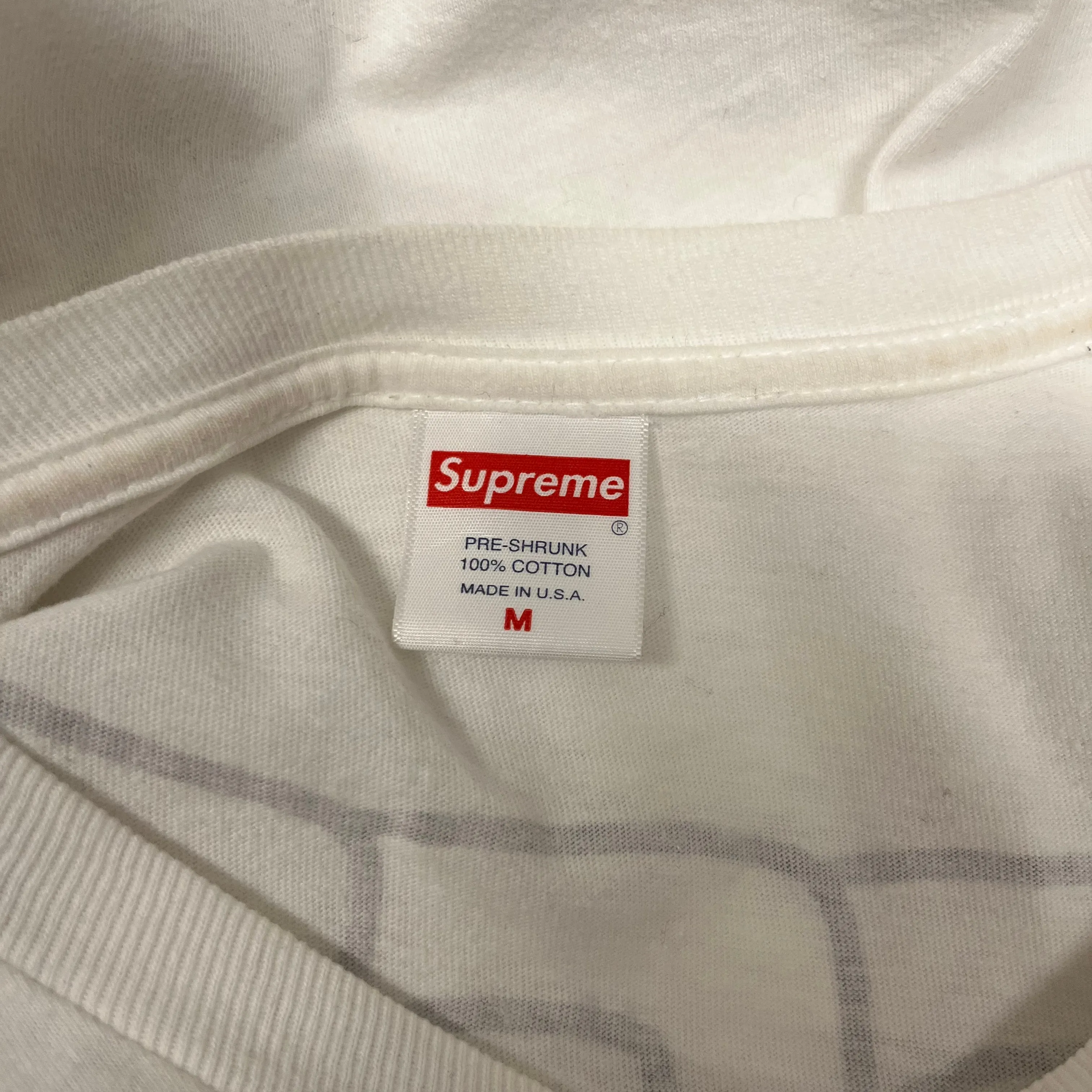 Supreme/T-Shirt/M/Cotton/WHT/smurf